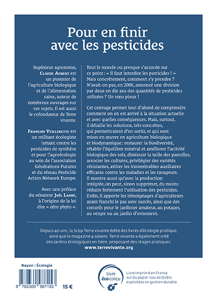 Pour en finir avec les pesticides - Claude Aubert - TERRE VIVANTE