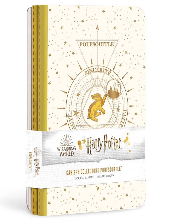 Harry Potter constellations : pack de 3 cahiers Poufsouffle - XXX - HUGINN MUNINN