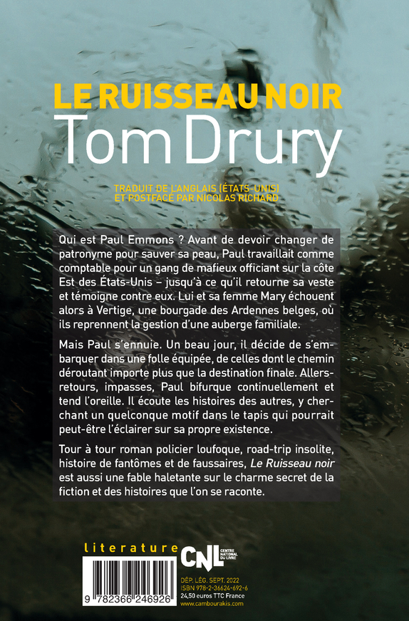 Le Ruisseau noir - Tom Drury - CAMBOURAKIS