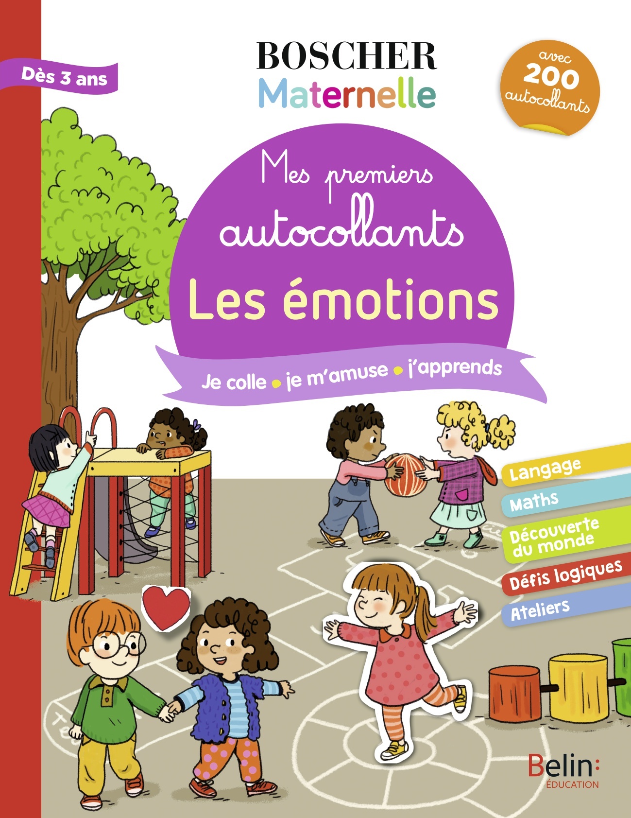 Mes premiers autocollants - Les émotions - Charlotte Lascault - BELIN EDUCATION