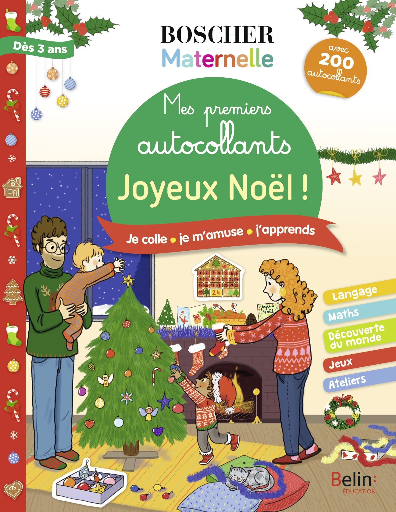 Mes premiers autocollants - Noël - Charlotte Lascault - BELIN EDUCATION