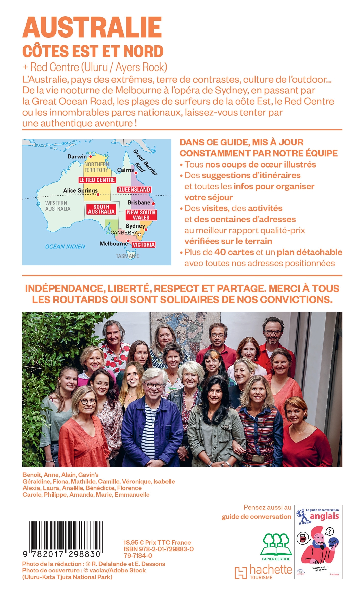 Guide du Routard Australie, Côtes Est et Nord + Red Centre 2025/26 -   - HACHETTE TOURI