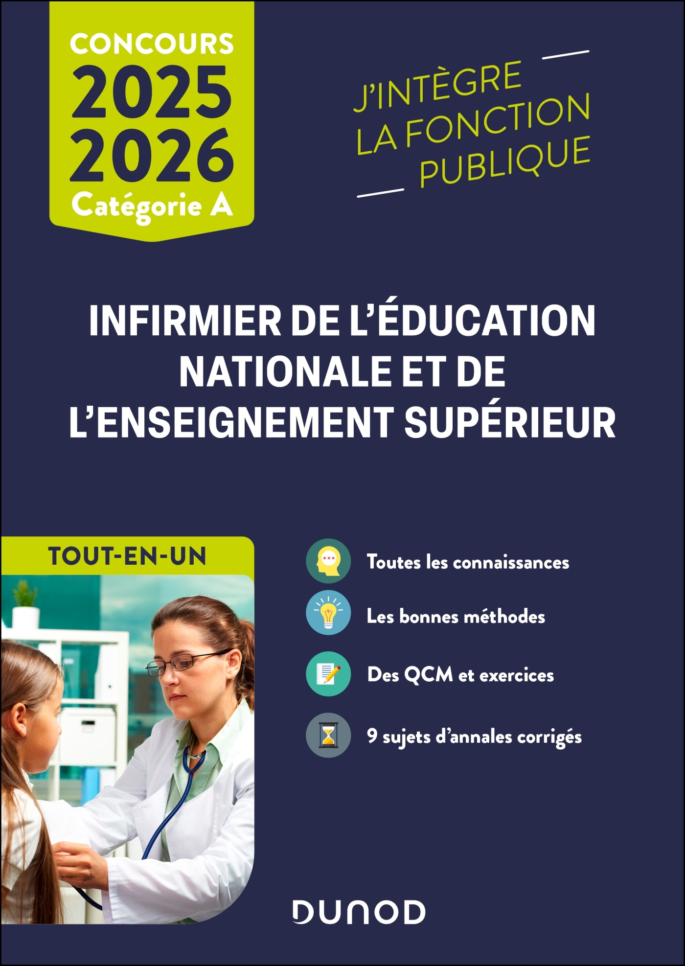 Concours Infirmier de l'éducation nationale et de l'enseignement supérieur 2025-2026 - Julien Dangles - DUNOD