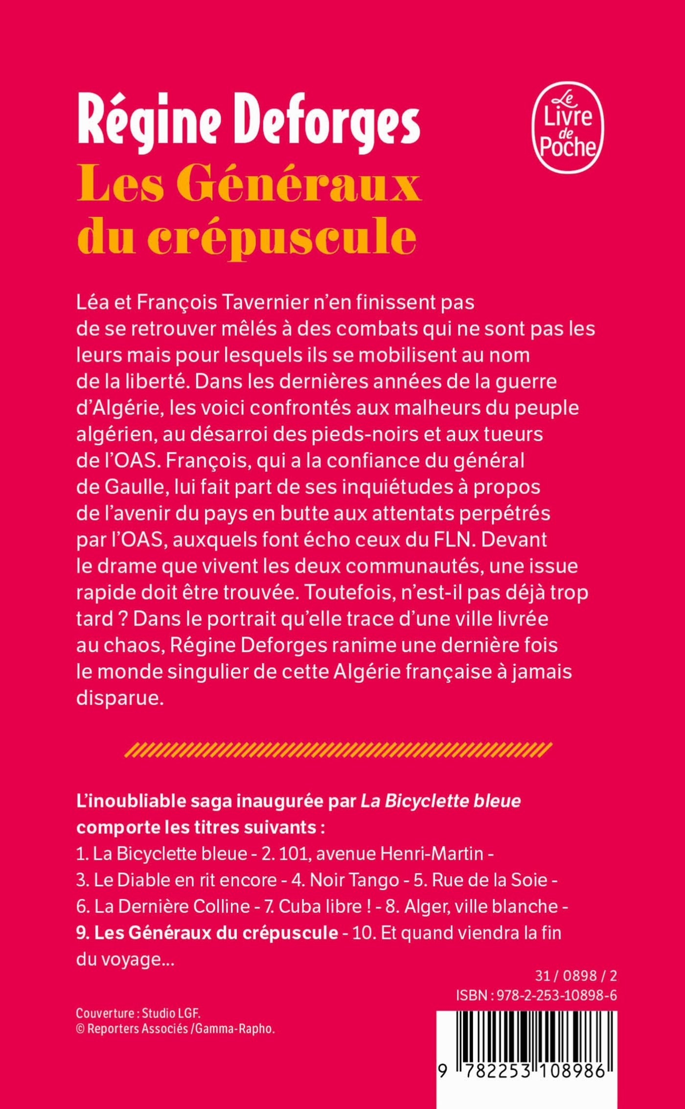 Les Généraux du crépuscule (La Bicyclette bleue, Tome 9) - Régine Deforges - LGF