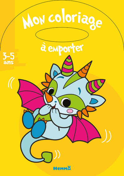 Mon coloriage à emporter (3-5 ans) (Bébé dragon) - Estelle Madeddu - HEMMA