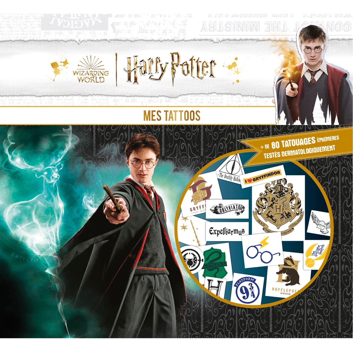 HARRY POTTER - MES TATTOOS - PLAYBAC ÉDITIONS - PLAY BAC