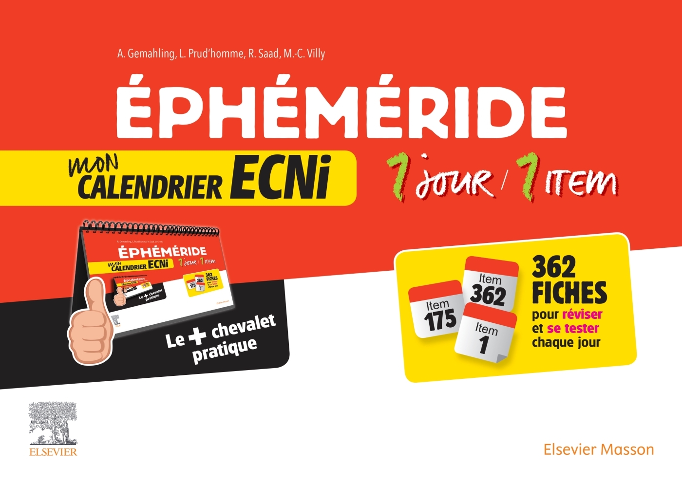 Ephéméride : mon calendrier ECNi. 1 jour / 1 item - Anna Gemahling - MASSON