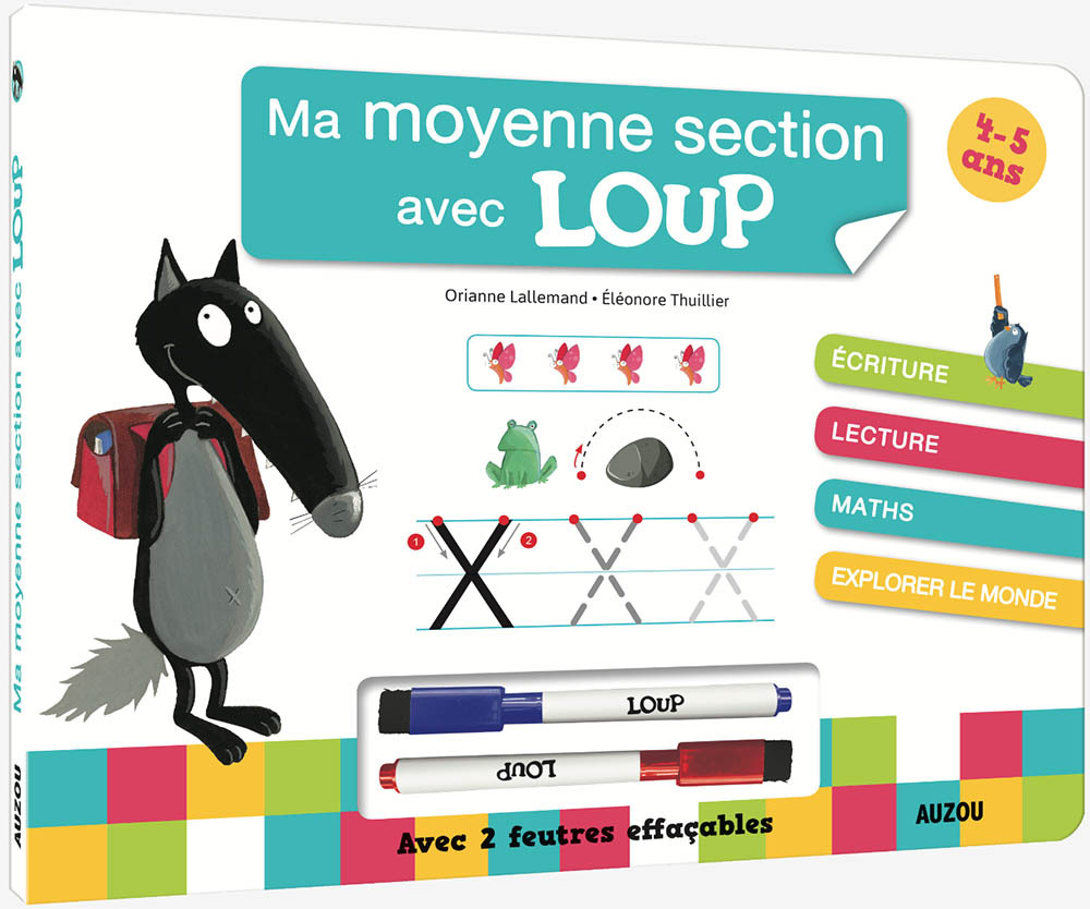 MA MOYENNE SECTION AVEC LOUP - LALLEMAND ORIANNE - AUZOU