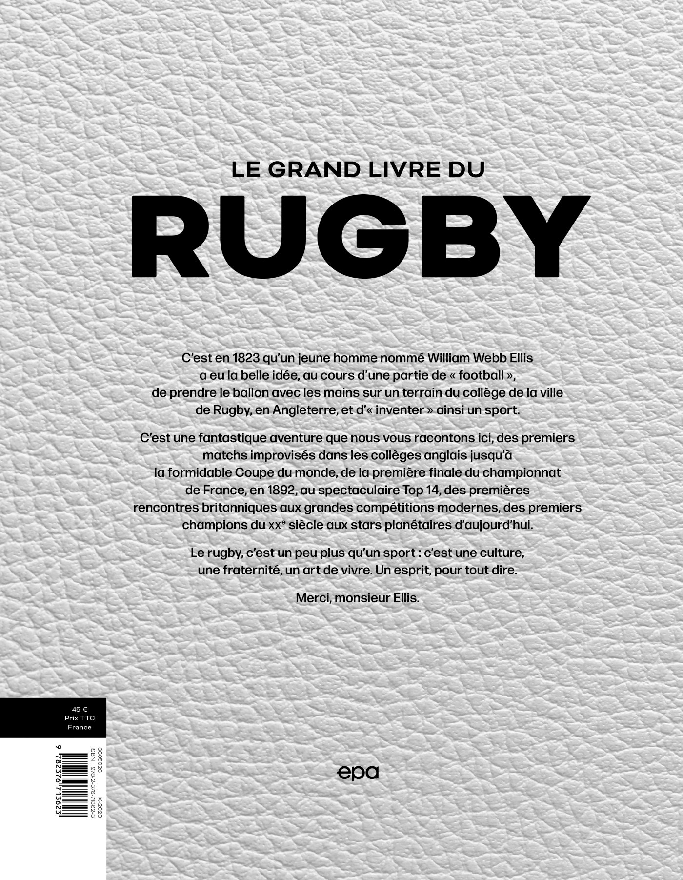 LE GRAND LIVRE DU RUGBY - PATRICK LEMOINE - EPA