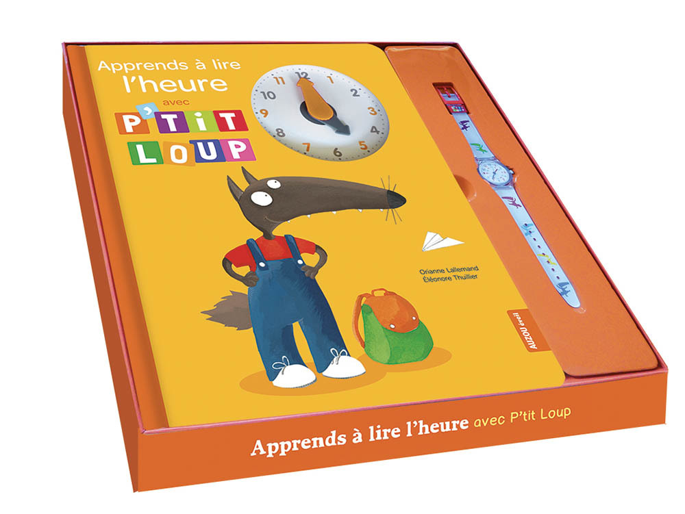 COFFRET APPRENDS A LIRE L'HEURE AVEC P'TIT LOUP  - NOUVELLE EDITION - LALLEMAND ORIANNE - AUZOU