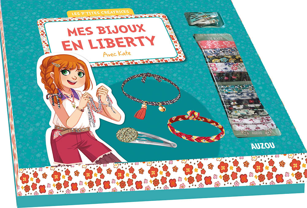 MES BIJOUX EN LIBERTY AVEC KATE (COLL. MA BOÎTE À BIJOUX) - PARIS MATHILDE - AUZOU