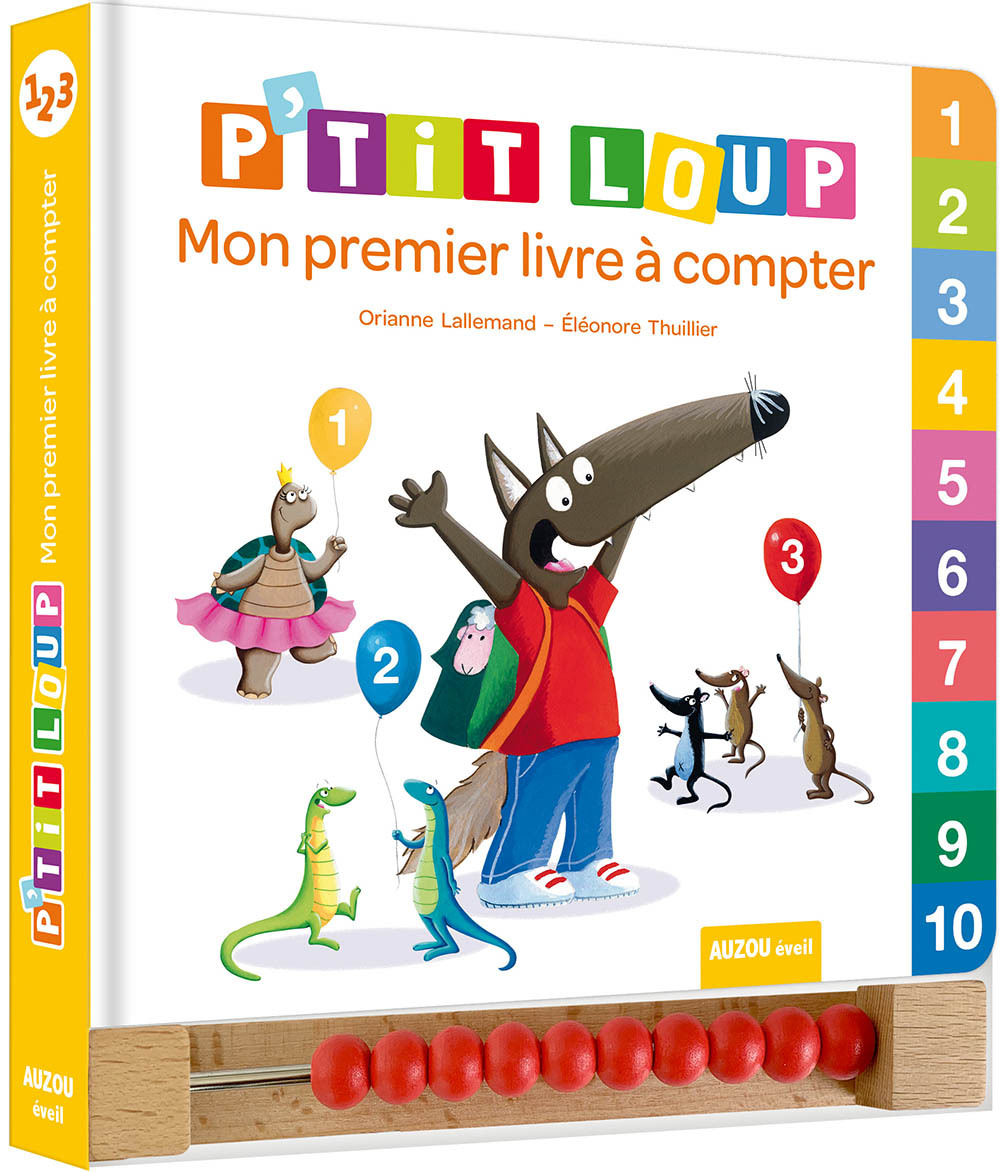 P'TIT LOUP  - MON PREMIER LIVRE À COMPTER - LALLEMAND ORIANNE - AUZOU