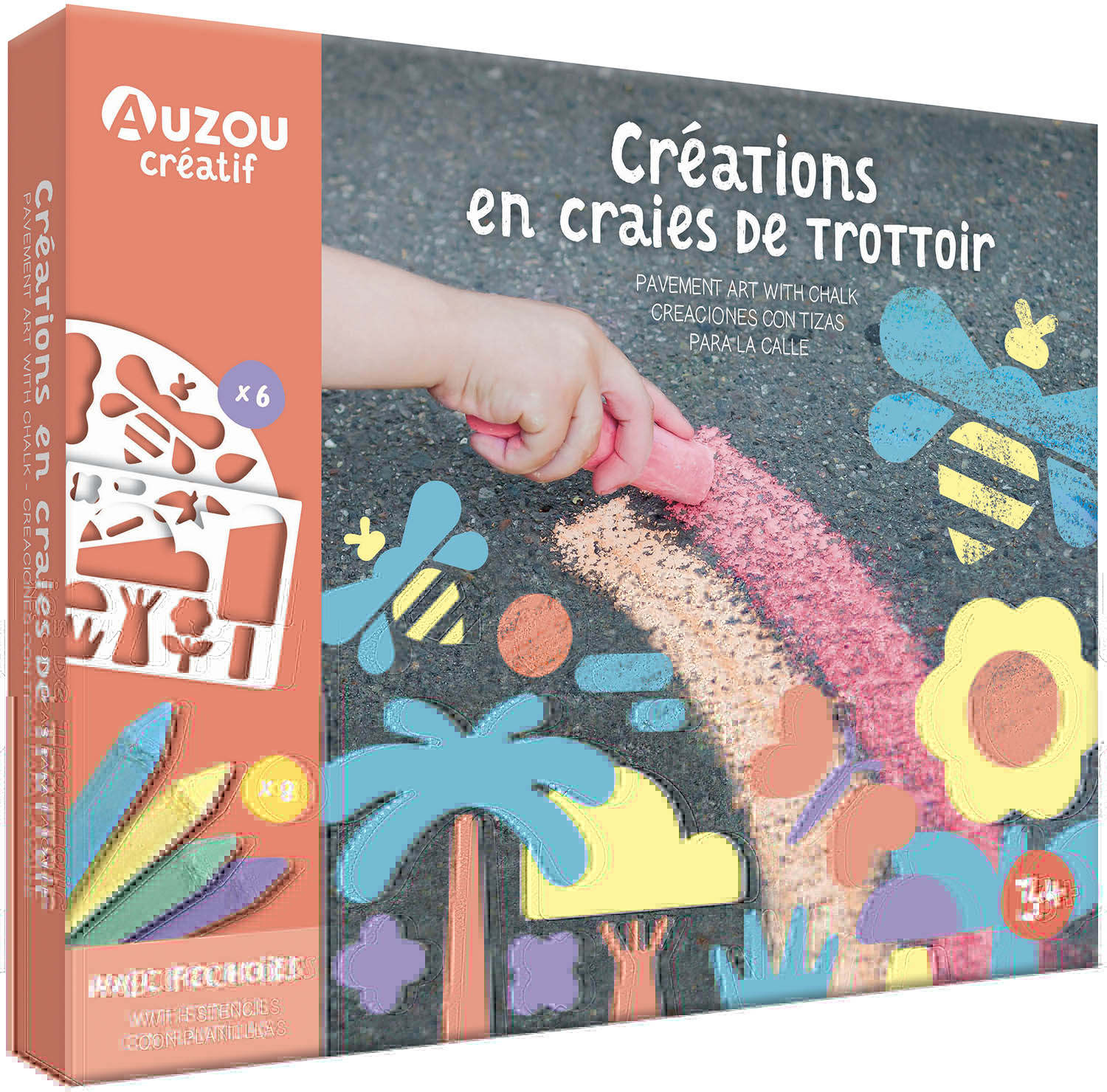 CRÉATIONS EN CRAIES DE TROTTOIR - BLOK - AUZOU