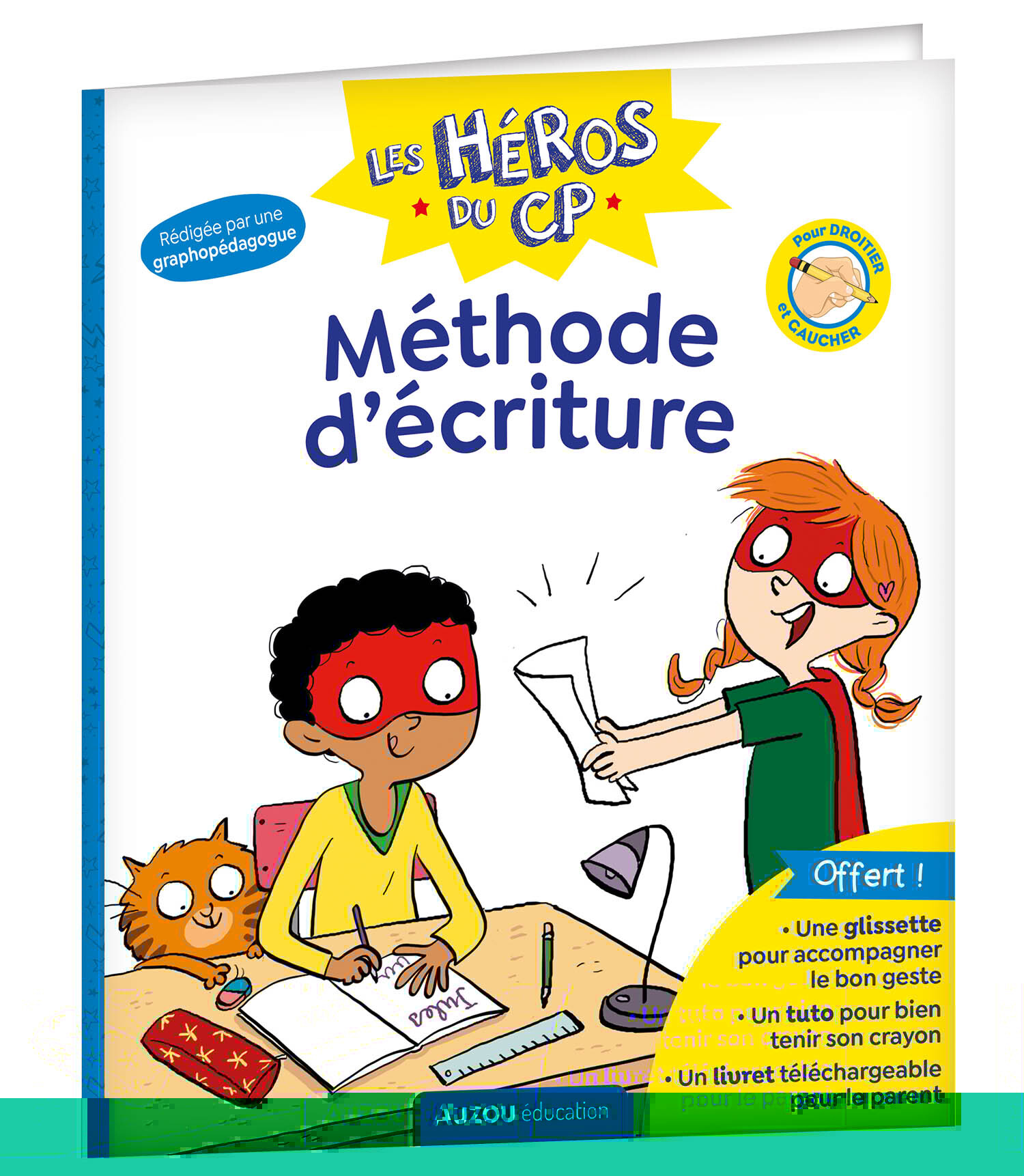 LES HÉROS DU CP - MÉTHODE D'ÉCRITURE - SCHWARTZ MYLENE - AUZOU