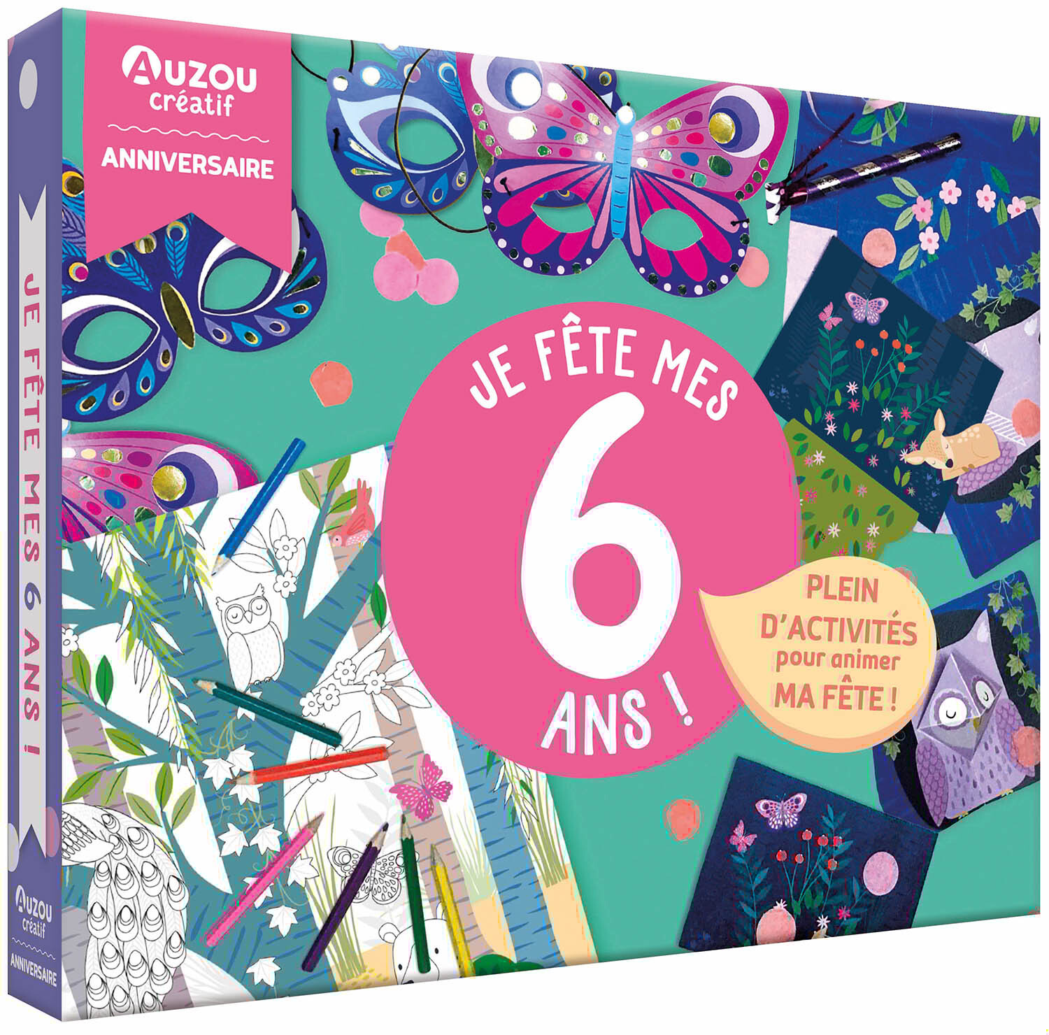 MON COFFRET D'ARTISTE - MON COFFRET D'ANNIVERSAIRE - JE FÊTE MES 6 ANS ! - HAWKINS - AUZOU