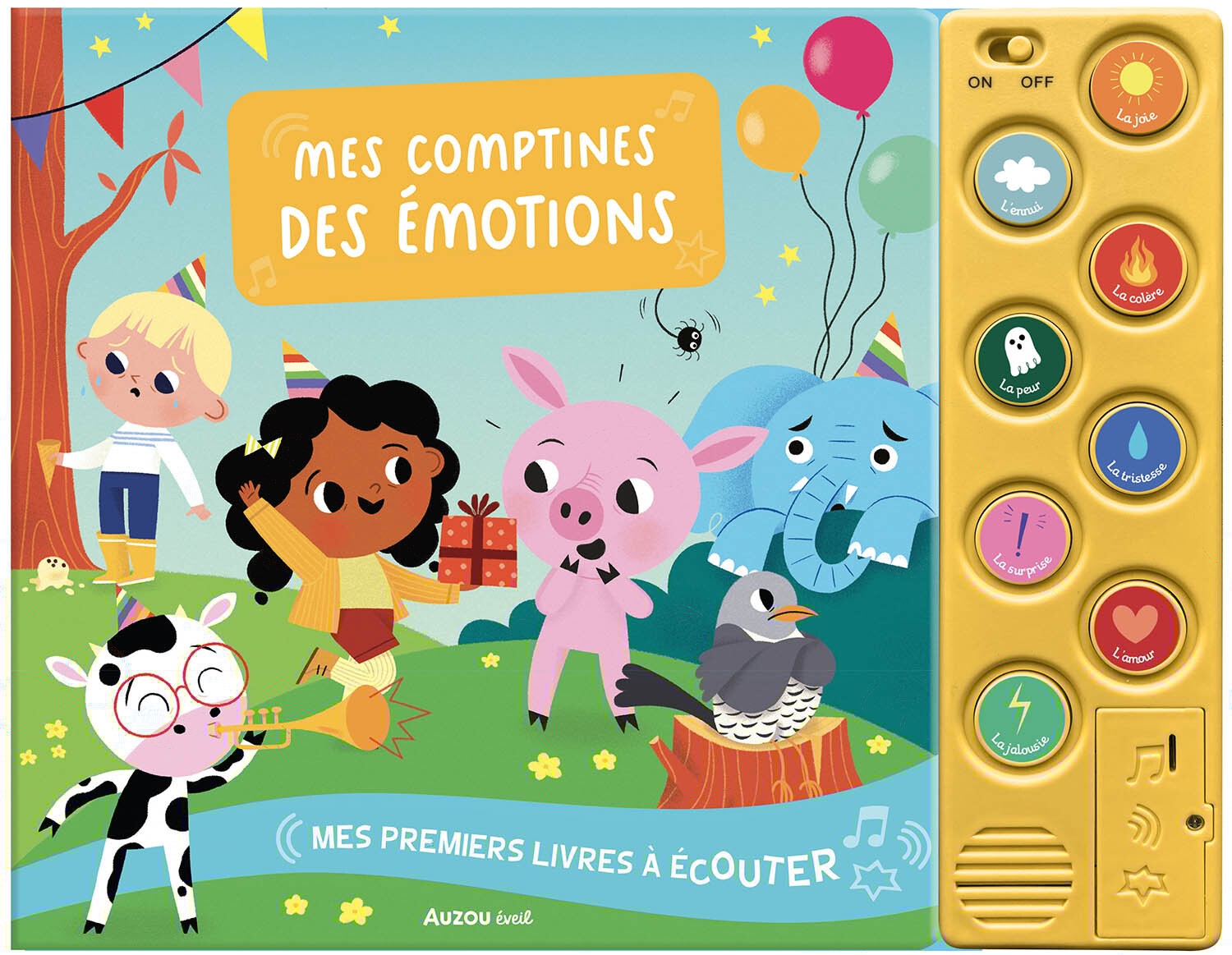 MES PREMIERS LIVRES A ECOUTER - MES COMPTINES DES EMOTIONS - CABROL/MAB - AUZOU