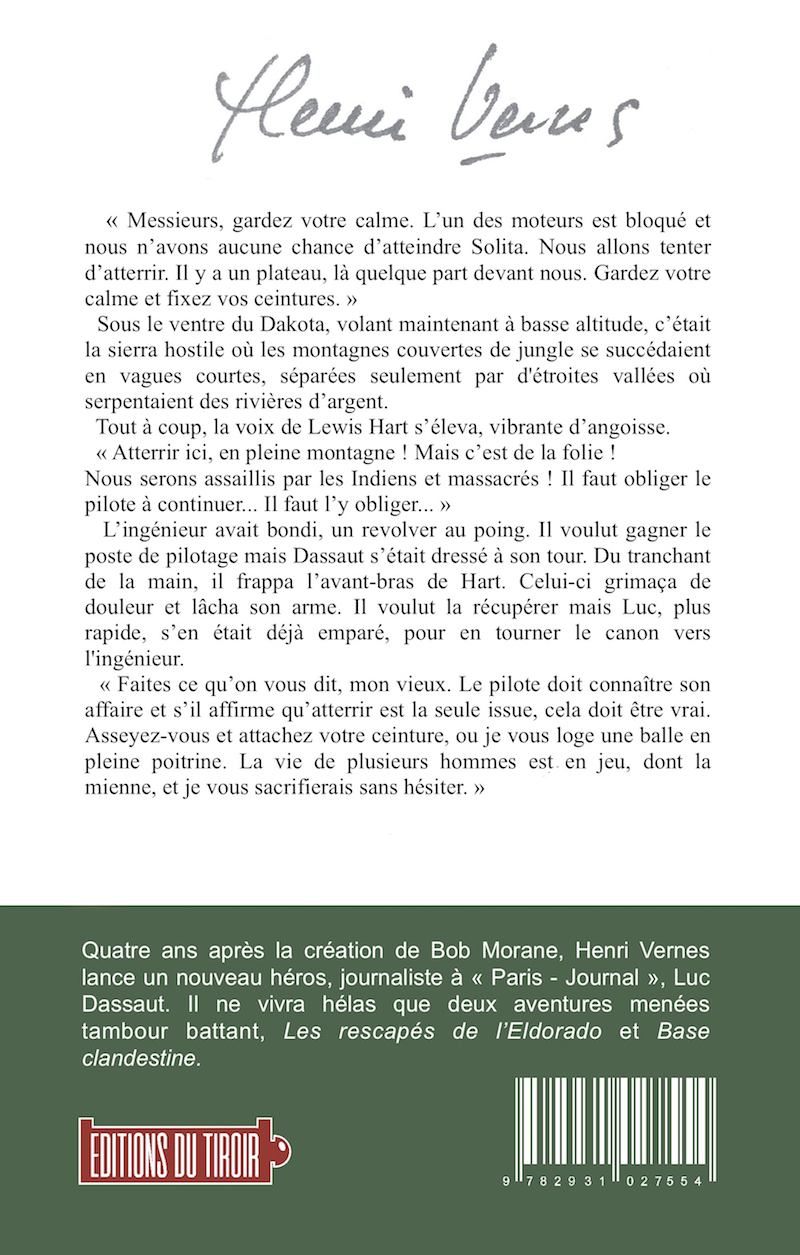 Luc Dassaut - Les rescapés de l’Eldorado - Henri VERNES - DU TIROIR