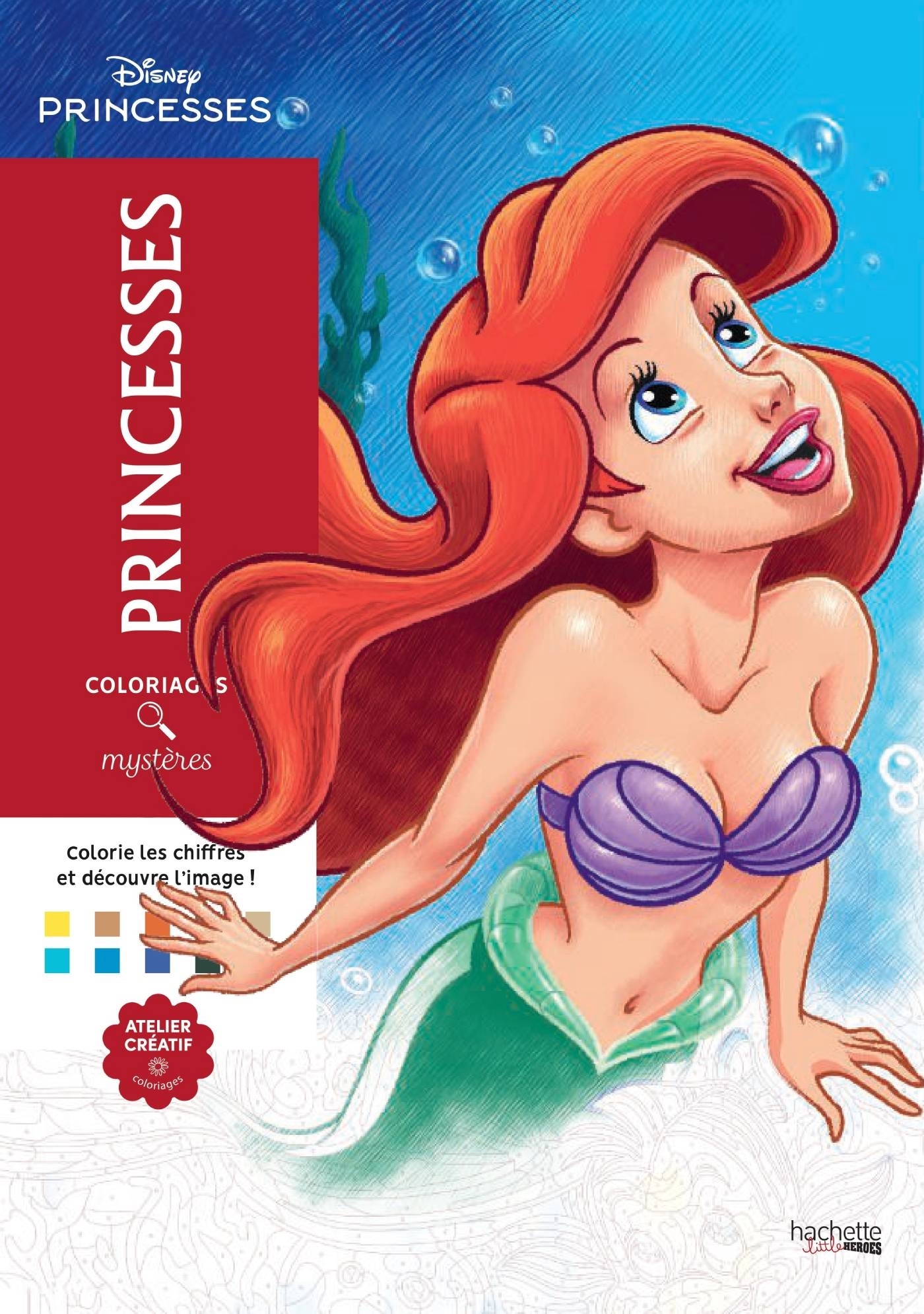 COLORIAGES MYSTÈRES DISNEY - PRINCESSES - MARIEZ JEREMY - HACHETTE HEROES