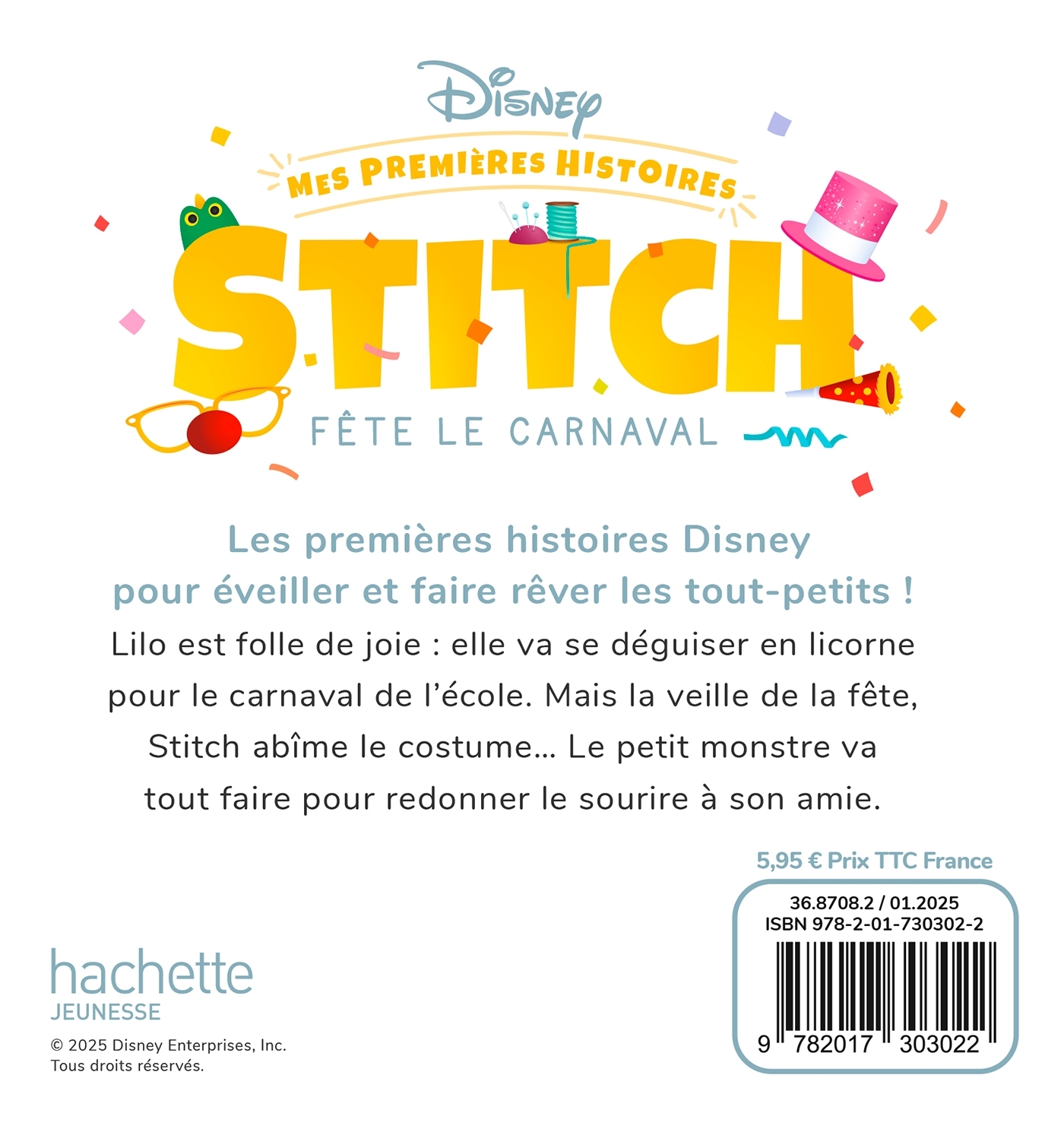 DISNEY - MES PREMIÈRES HISTOIRES - STITCH FÊTE LE CARNAVAL -  - DISNEY HACHETTE