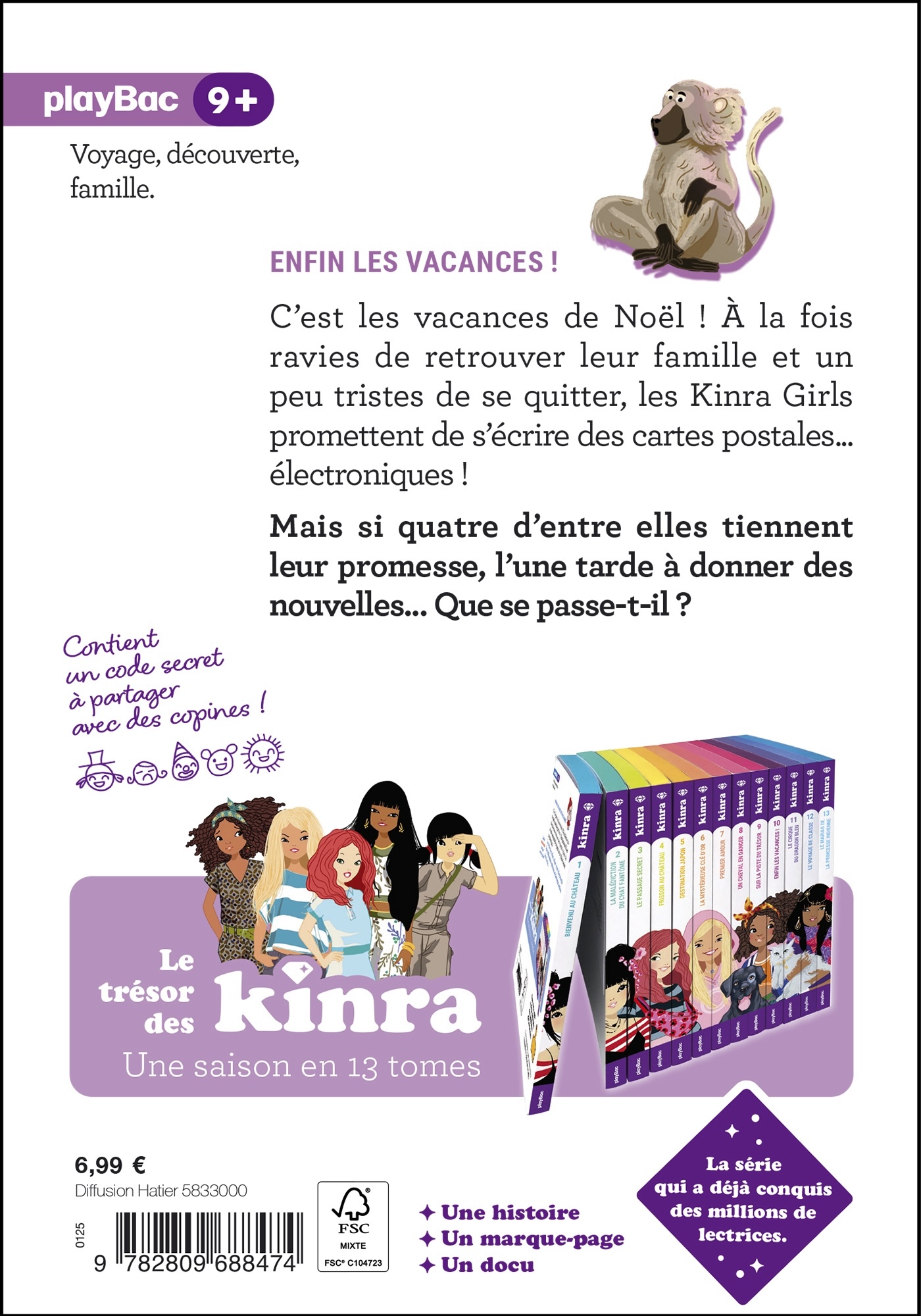 KINRA GIRLS LE TRÉSOR DES KINRA - ENFIN LES VACANCES ! - TOME 10 NOUVELLE ÉDITION - MOKA - PLAY BAC