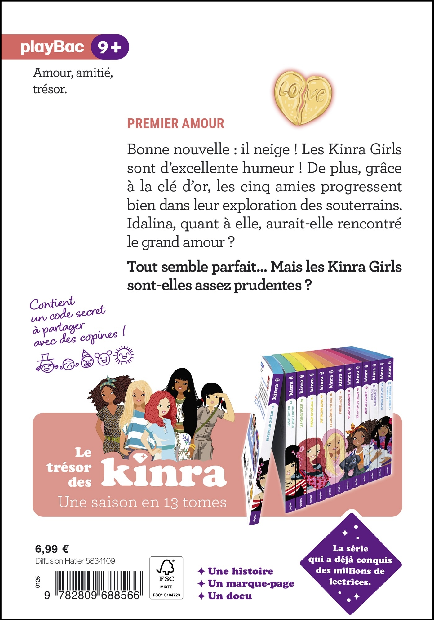 KINRA GIRLS LE TRÉSOR DES KINRA - PREMIER AMOUR - TOME 7 NOUVELLE ÉDITION - MOKA - PLAY BAC