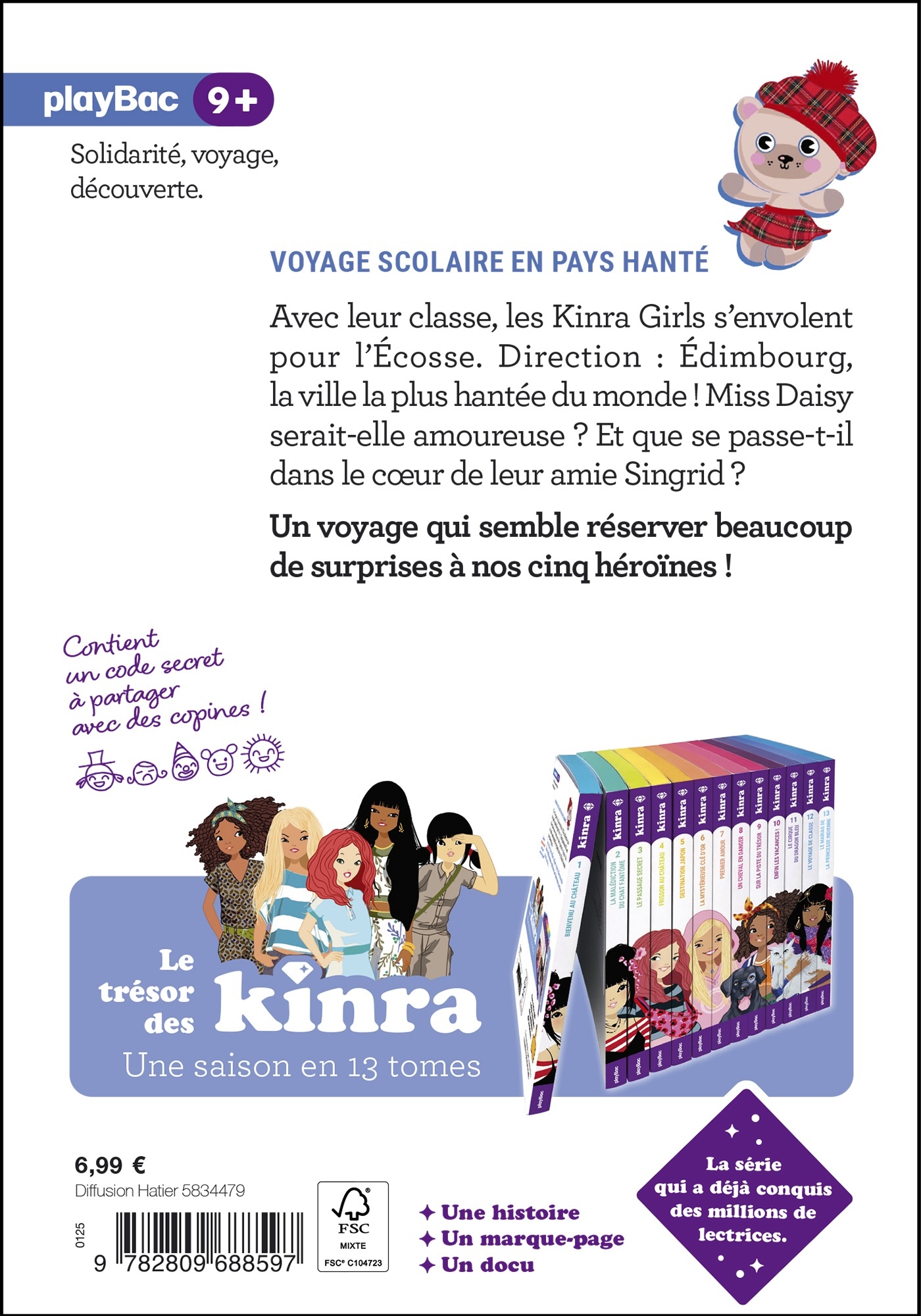 KINRA GIRLS LE TRÉSOR DES KINRA - VOYAGE SCOLAIRE EN PAYS HANTÉ - TOME 12 NOUVELLE ÉDITION - MOKA - PLAY BAC