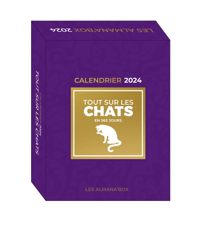 Grand calendrier Almana'box Tout sur les chats en 365 jours 2024 - XXX - 365 PARIS Grand calendrier Almana'box Tout sur les chats en 365 jours 2024 - XXX - 365 PARIS