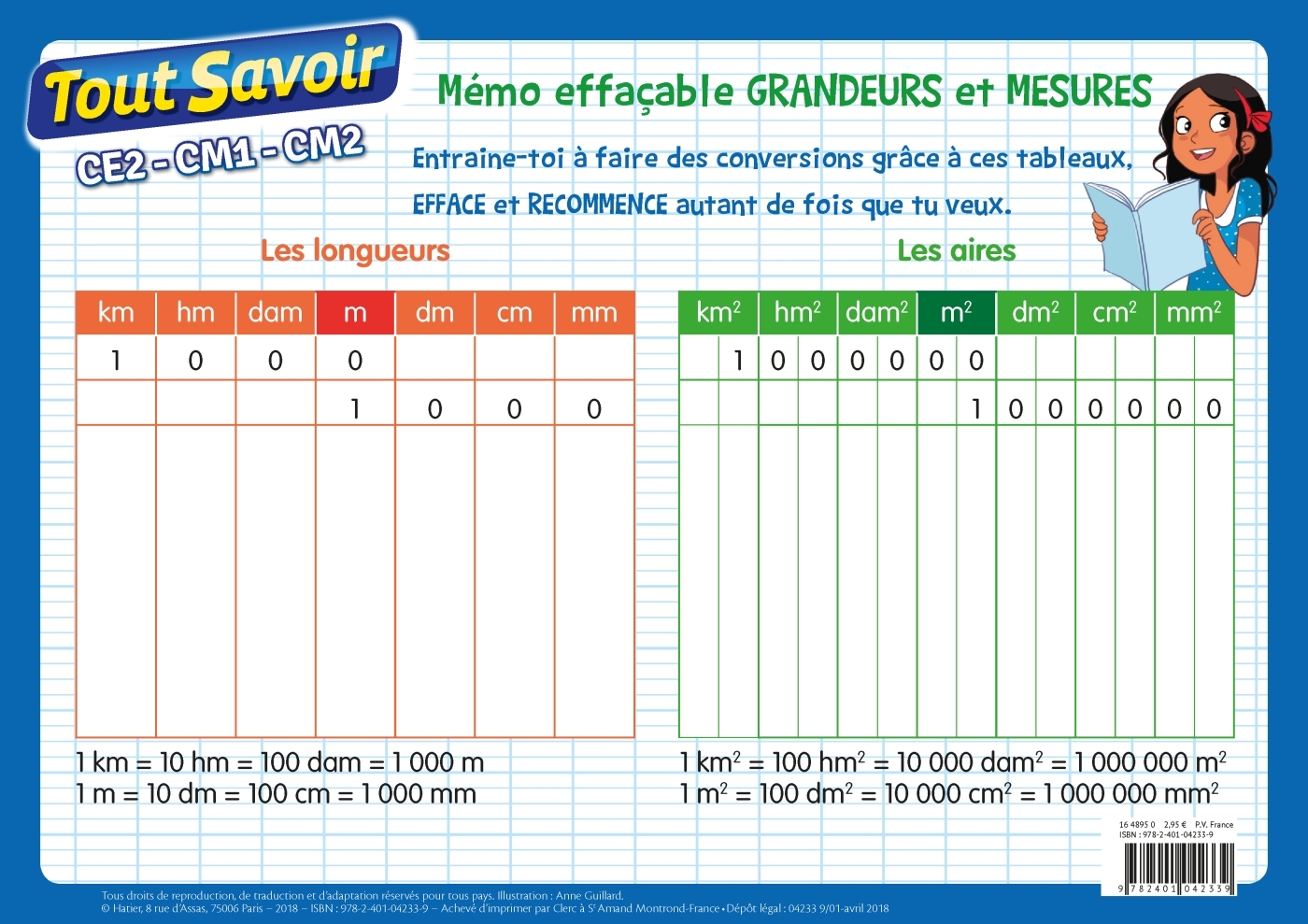 Mémo effaçable Grandeurs et mesures - XXX - HATIER