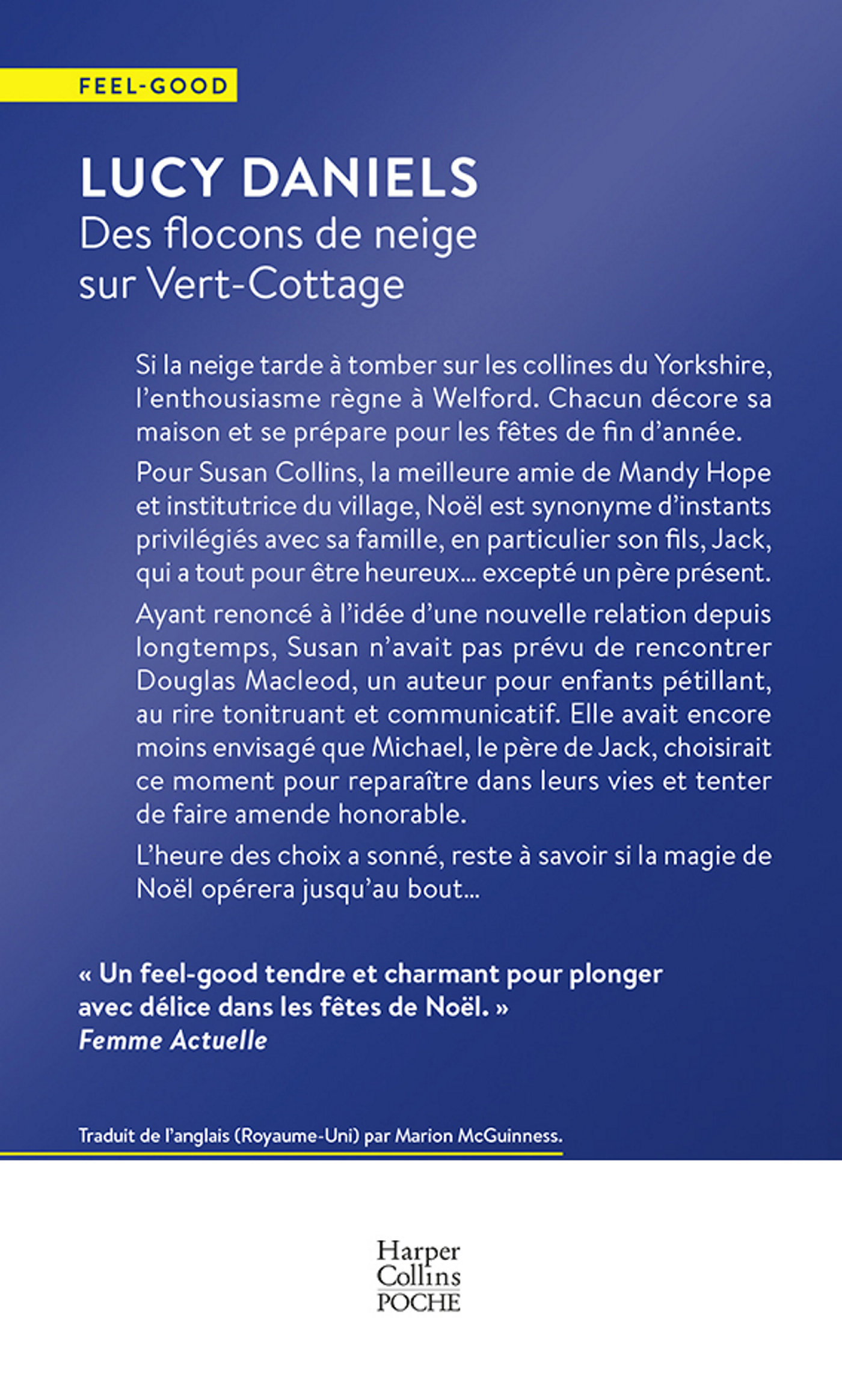 Des flocons de neige sur Vert-Cottage - Lucy Daniels - HARPERCOLLINS