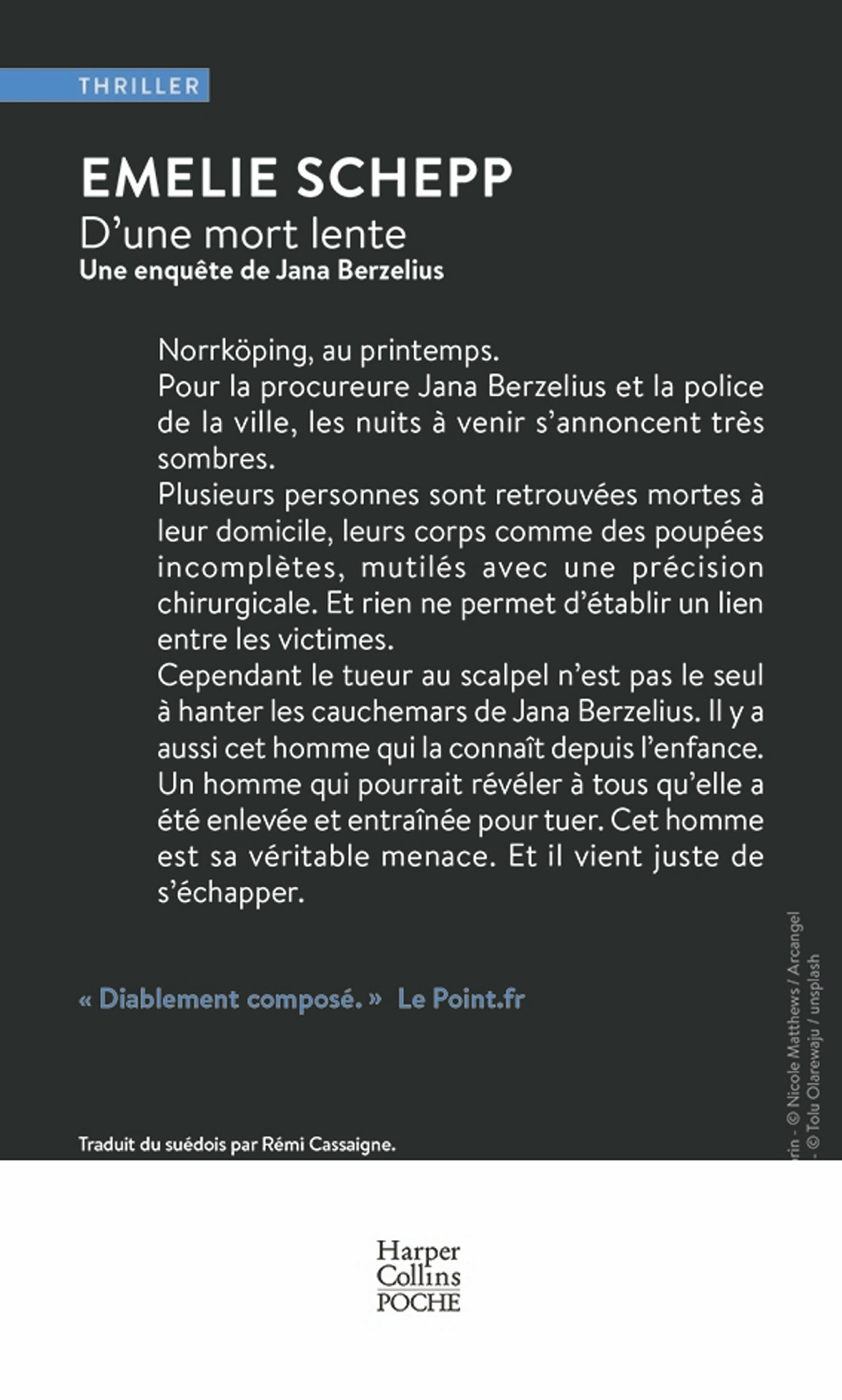 D'une mort lente - Emelie Schepp - HARPERCOLLINS