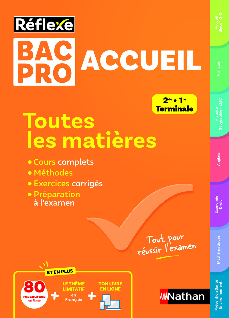 Toutes les matières BAC PRO Accueil - Réflexe N° 18 - Dominique Beddeleem - NATHAN