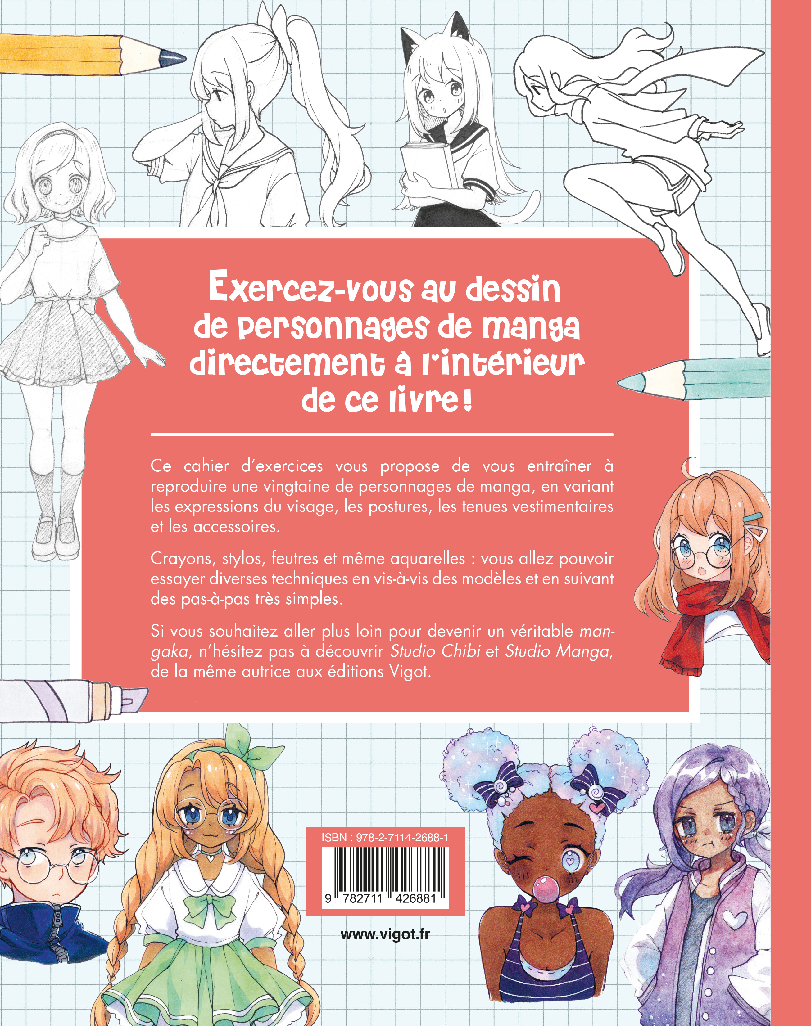 Studio manga : cahier d'exercices -  Yoai - VIGOT