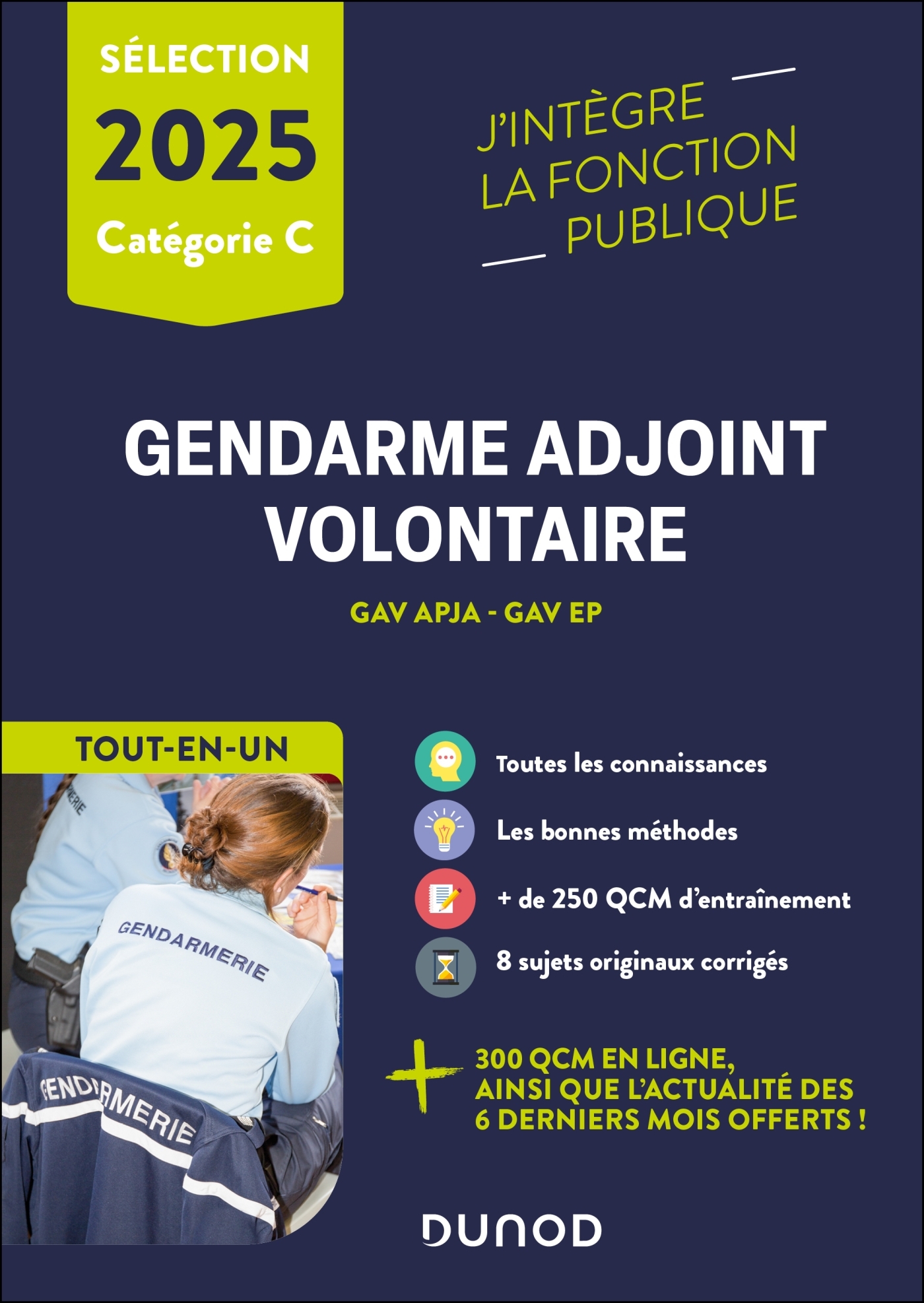 Epreuves de sélection Gendarme adjoint volontaire 2025 - Benoît Priet - DUNOD