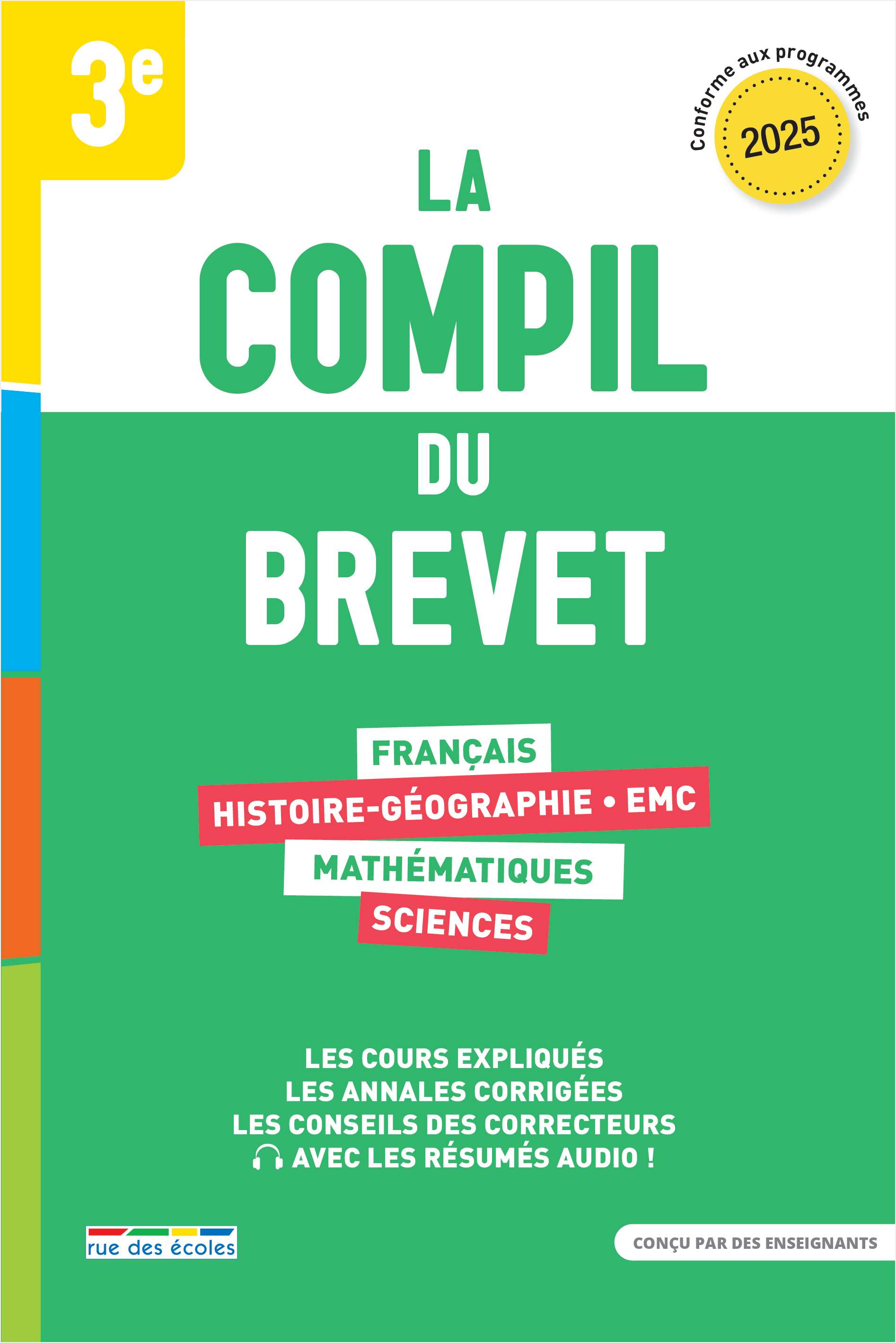 La Compil du Brevet 2025 -  Collectif - RUE DES ECOLES