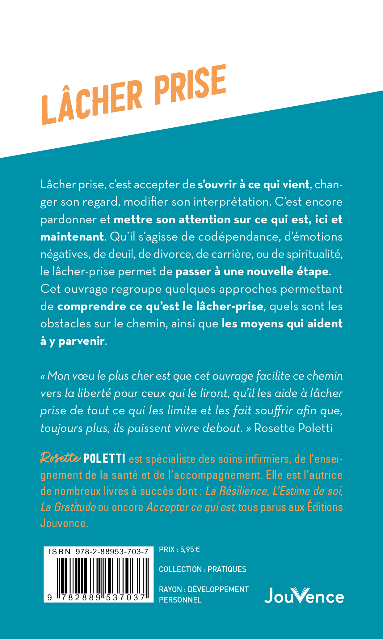 Lâcher prise - Rosette Poletti - JOUVENCE