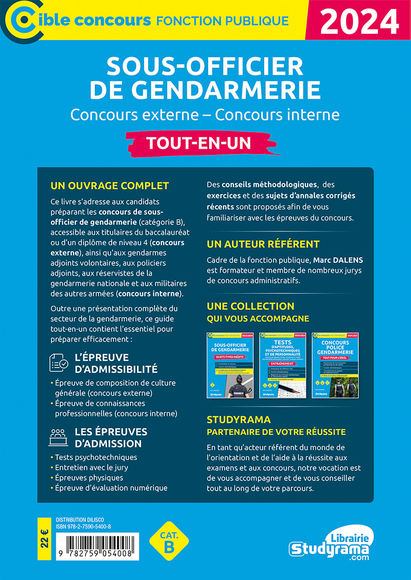 Sous-officier de gendarmerie - Tout-en-un - Marc Dalens - STUDYRAMA