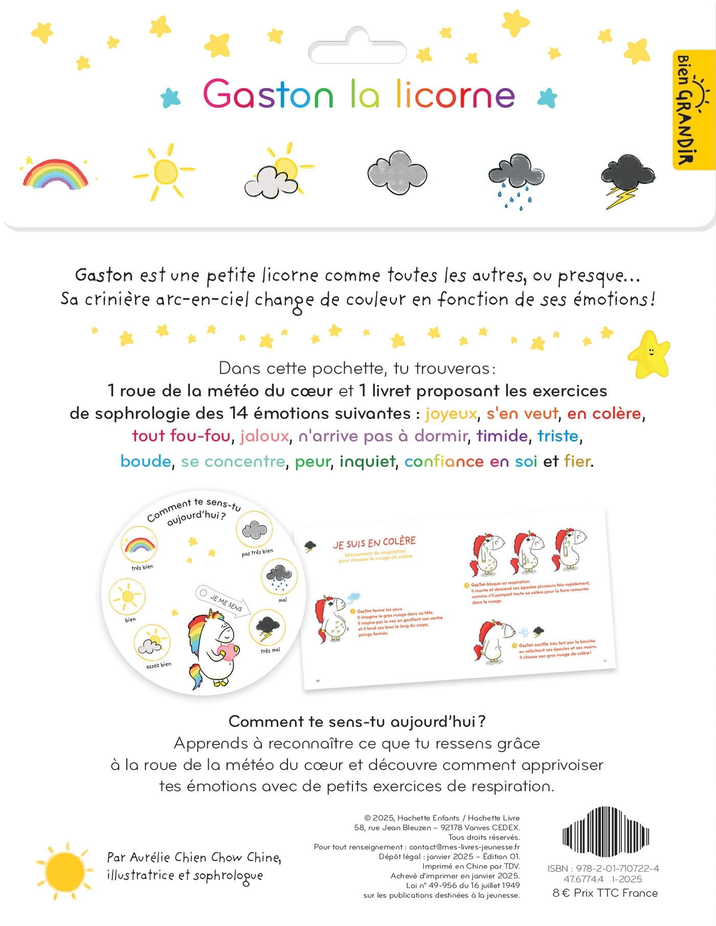 Gaston - roue de la Météo du coeur - Aurélie Chien Chow Chine - HACHETTE ENFANT