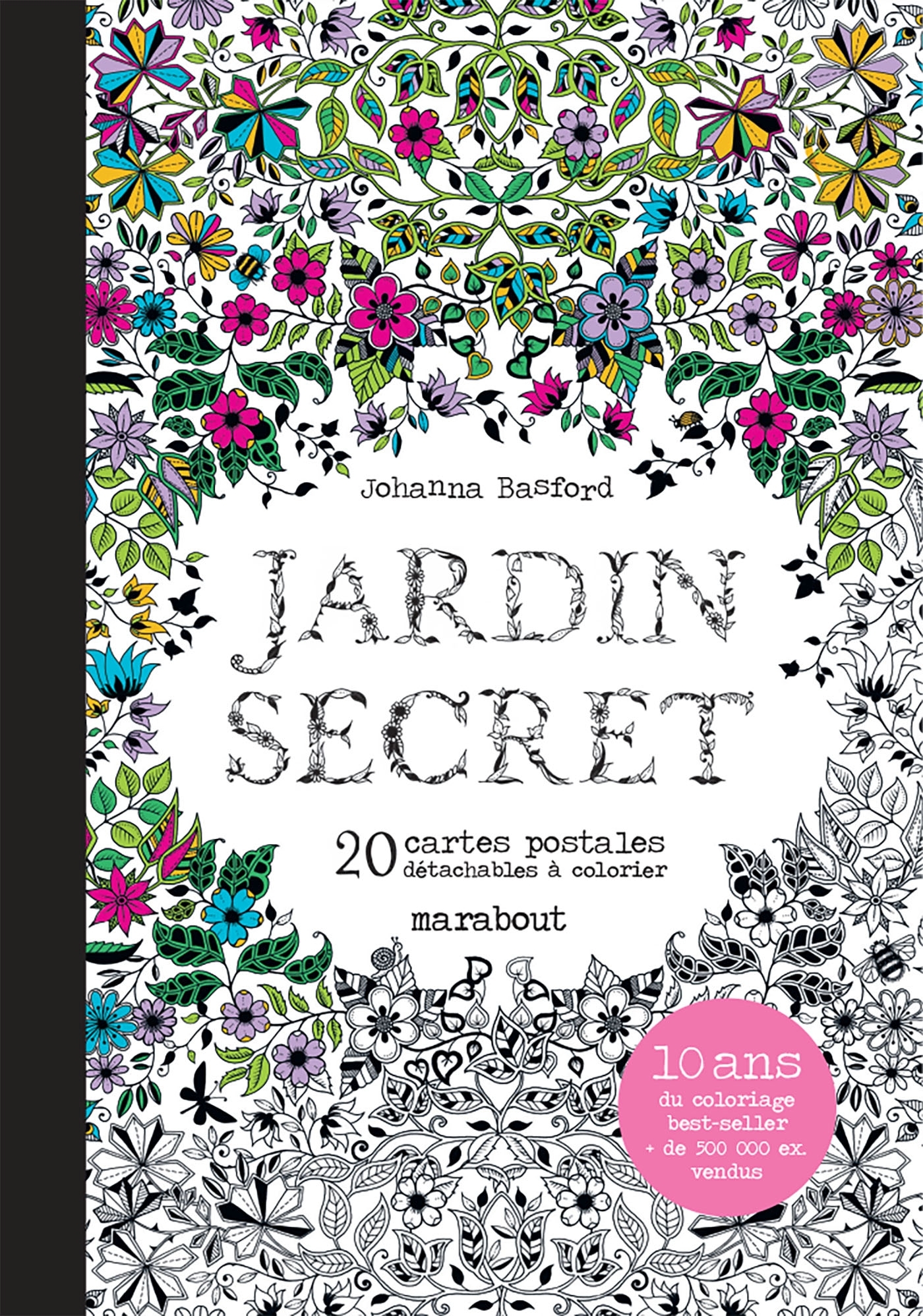 Jardin secret - 20 cartes postales détachables à colorier - Johanna Basford - MARABOUT