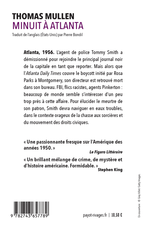 Minuit à Atlanta - Thomas Mullen, Pierre Bondil, Thomas Mullen, Pierre Bondil - RIVAGES