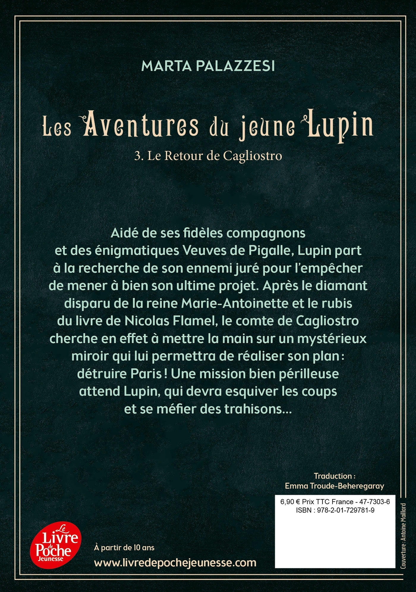 Les aventures du jeune Lupin - Tome 3 - Marta Palazzesi, Béatrice Didiot, Emma Troude-Beheregaray - POCHE JEUNESSE