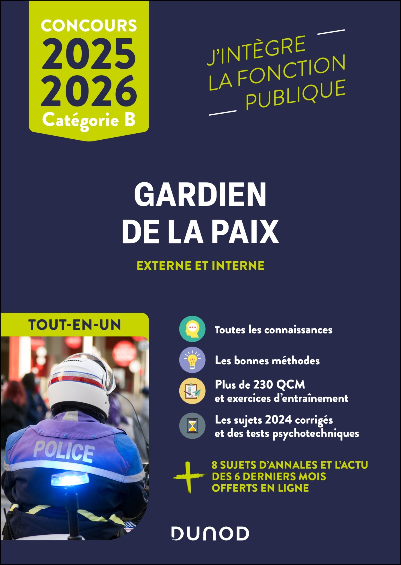Concours Gardien de la paix 2025-2026 -Tout-en-un - Delphine Belleney, Thibault Couarc'h, Nicolas Grenier, Corinne Pelletier, Benoît Priet, Cédric Renaut, Yannick RICHARD, Frédéric Rosard, Albert SOURFLAIS, Delphine Belleney, Thibault Couarc'h, Nicolas Gr