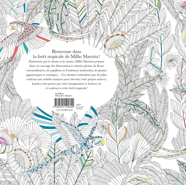 Forêt tropicale - Millie Marotta, Millie Marotta - MARABOUT
