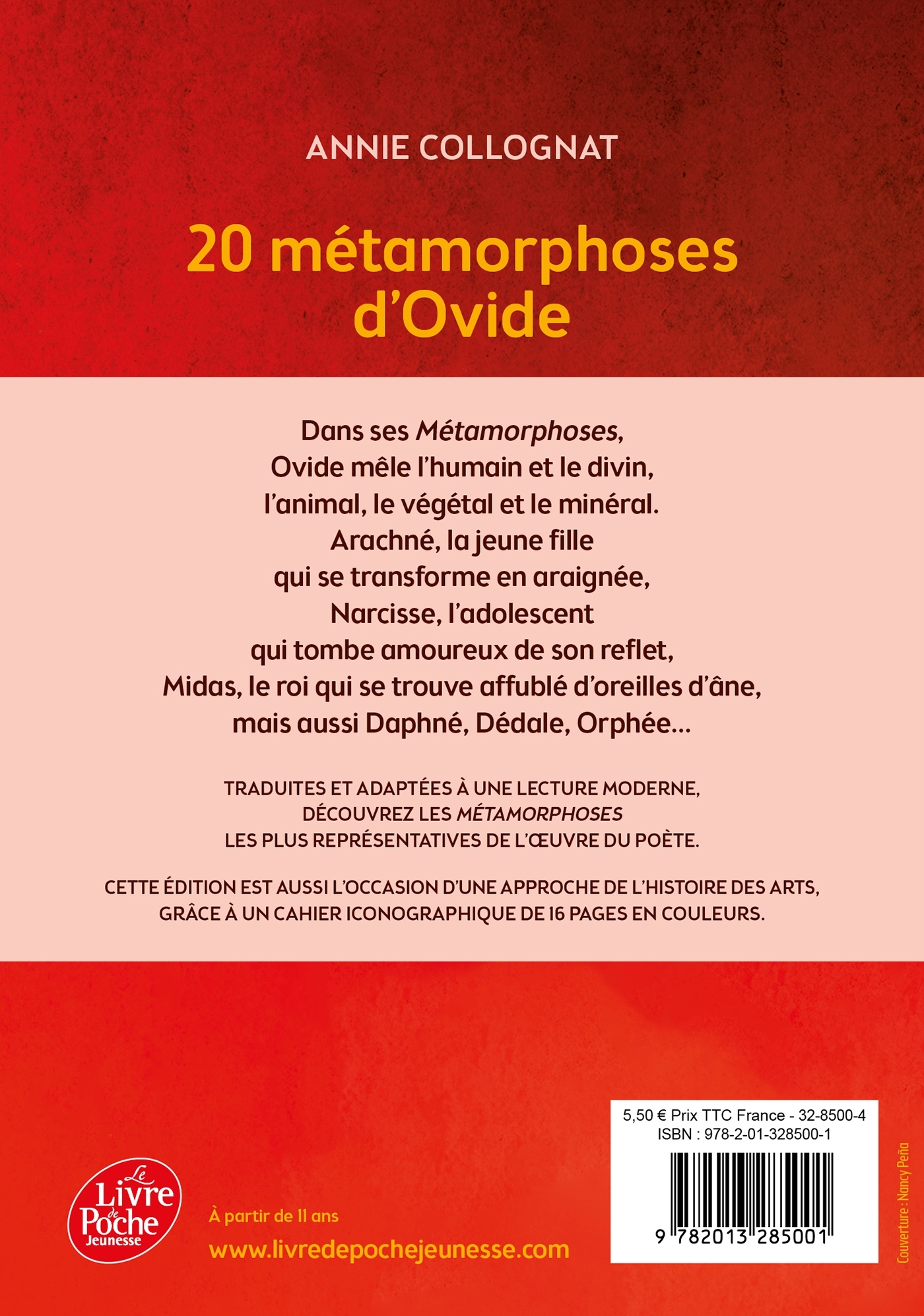 20 métamorphoses d'Ovide - Annie Collognat, Annie Collognat-Bares - POCHE JEUNESSE