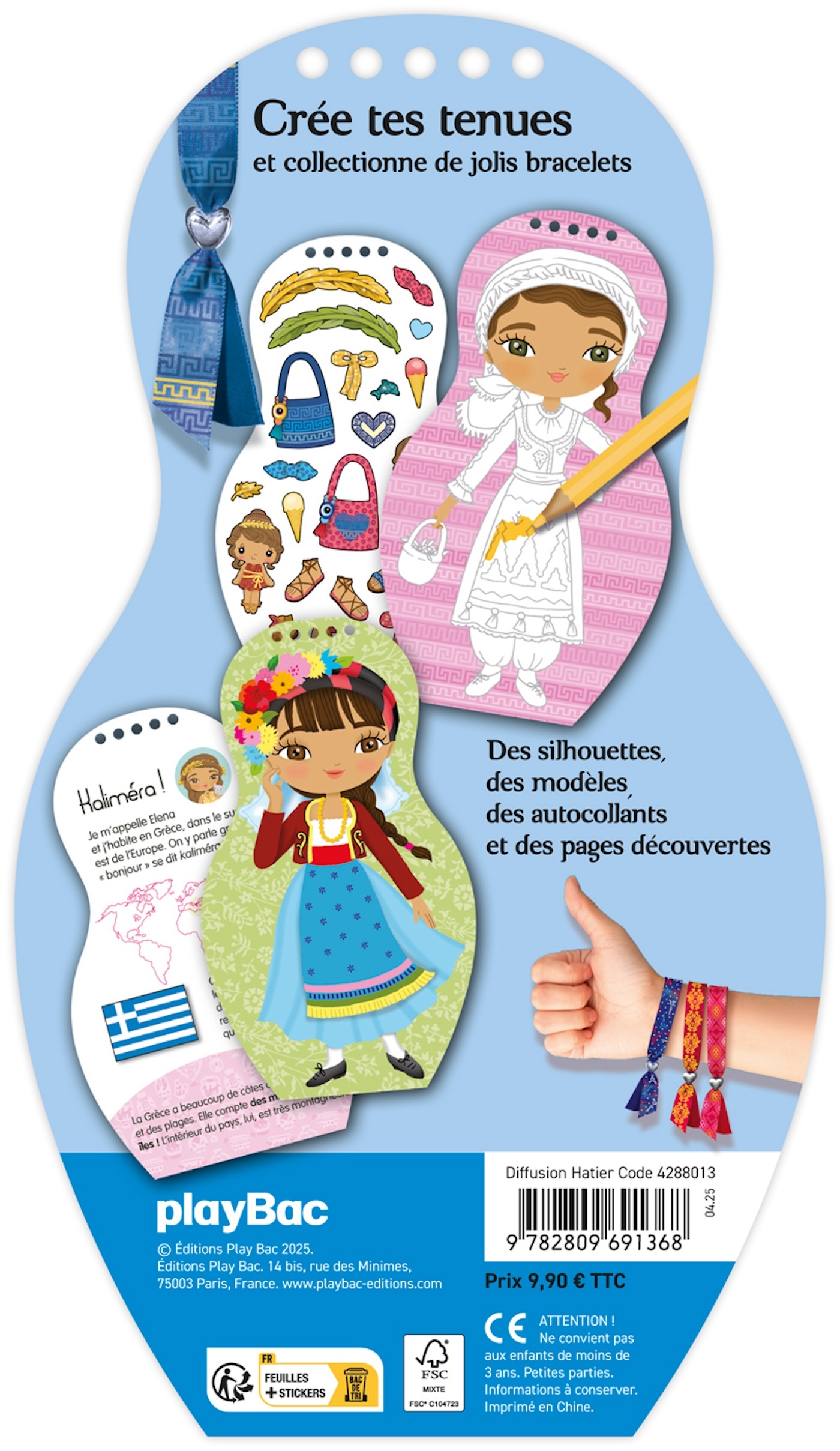 Minimiki - Carnet créatif - Elena en Grèce  nouvelle édition 2025 - Julie Camel - PLAY BAC