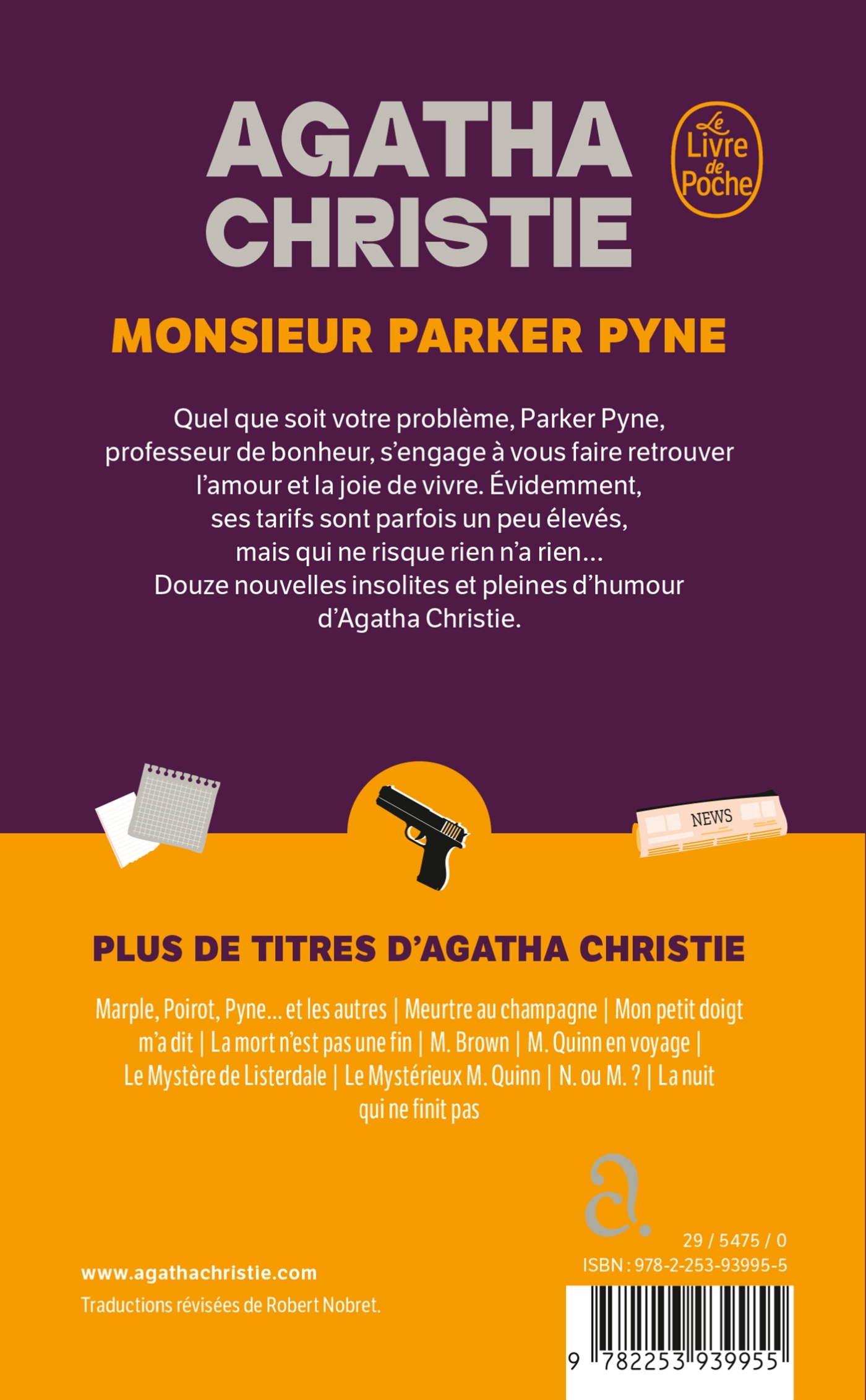 Monsieur Parker Pyne (Nouvelle traduction révisée) - CHRISTIE AGATHA - LGF