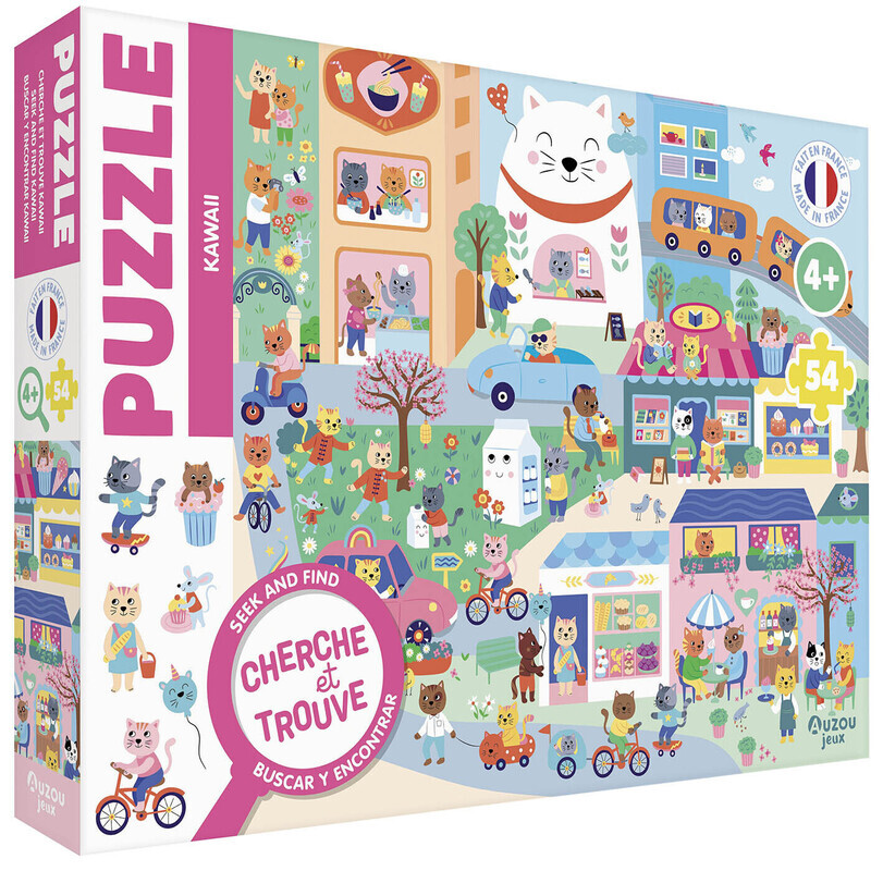 Puzzle cherche et trouve - kawaii -  - AUZOU