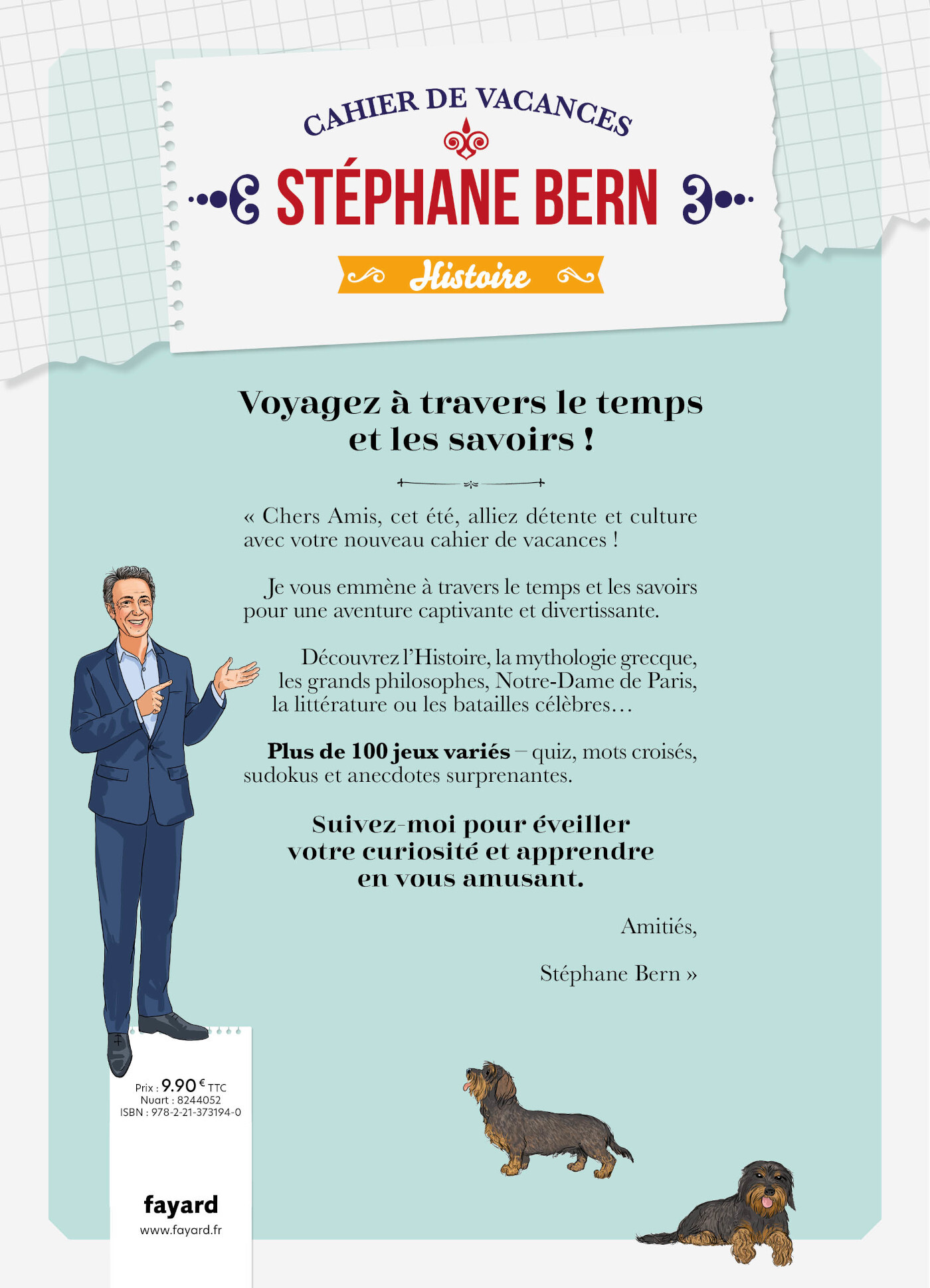 Cahier de vacances - Stéphane Bern - BERN STEPHANE - FAYARD