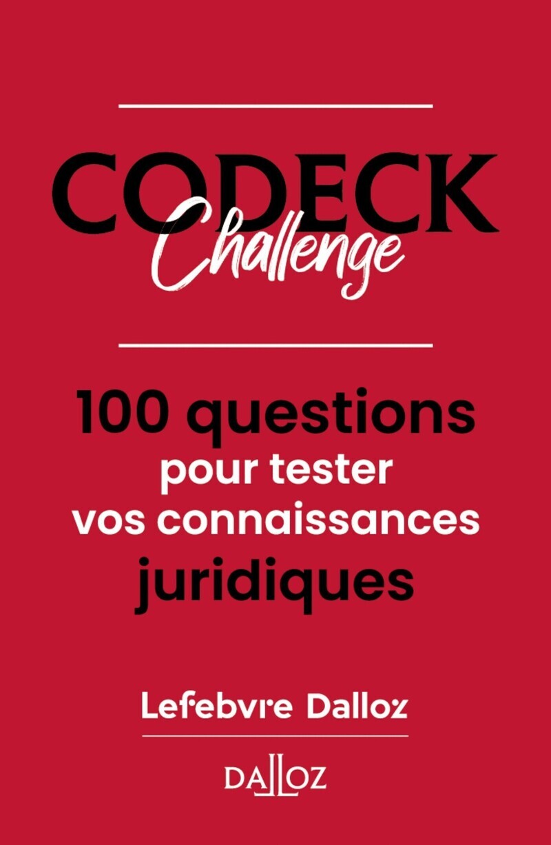 CoDeck Challenge - 100 cartes juridiques et ludiques -  Collectif - DALLOZ