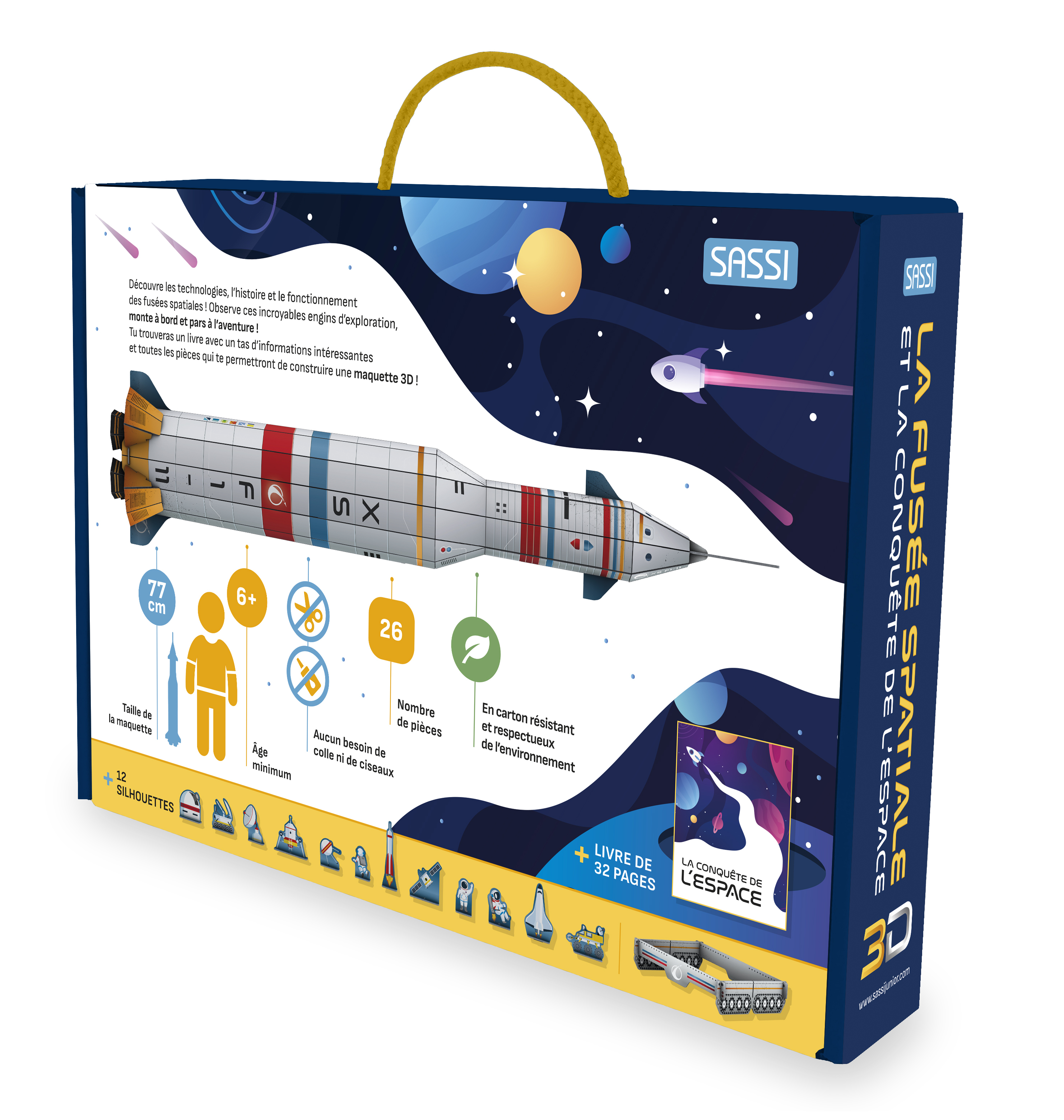 La fusée spatiale 3D - La conquête de l'espace - Alberto Borgo, Ester Tomè - SASSI