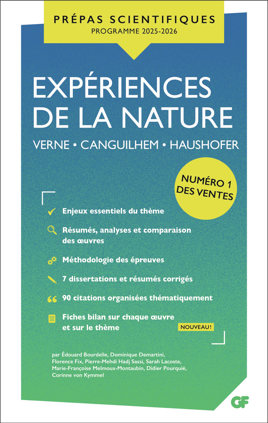 EXPÉRIENCES DE LA NATURE - PRÉPAS SCIENTIFIQUES 2026 -  Collectif - FLAMMARION
